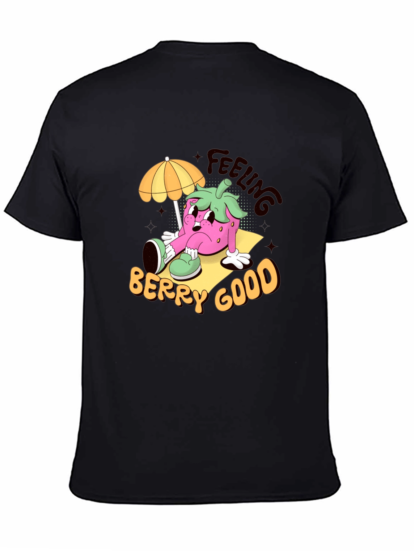 Feeling Berry Good Cartoon Graphic T-Shirt