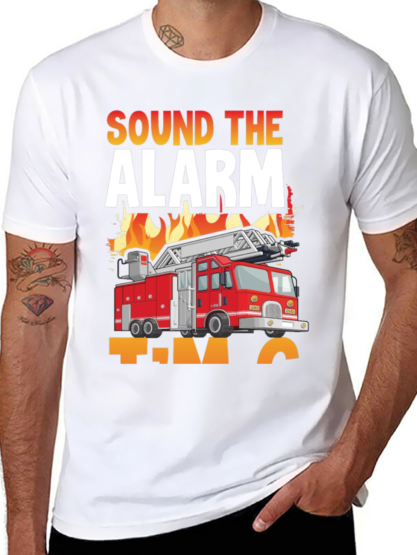 Sound the Alarm Fire Truck T-Shirt