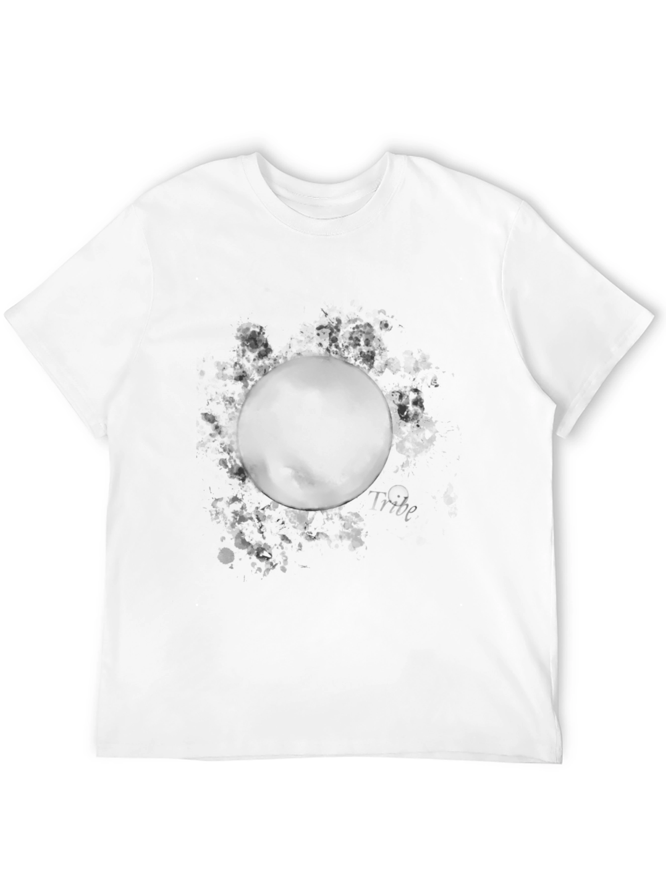Mens Black Graphic Tee - Vibe Circle Design