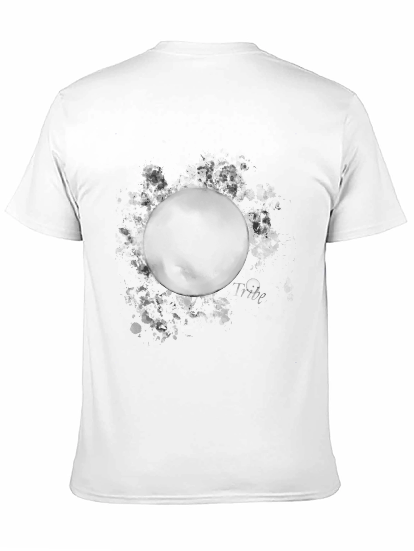 Mens Black Graphic Tee - Vibe Circle Design