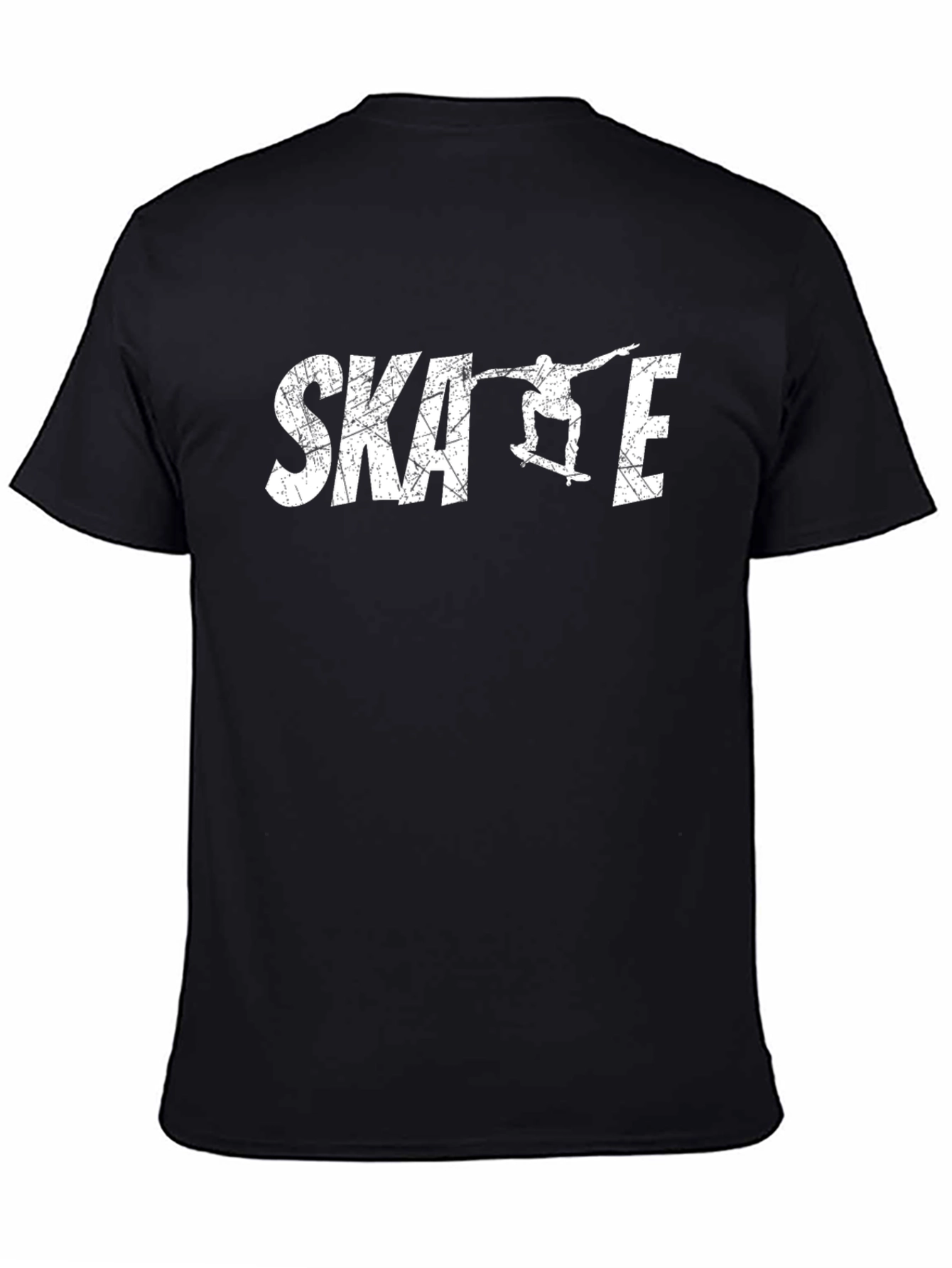 Skate T-Shirt - Black Cotton Graphic Tee