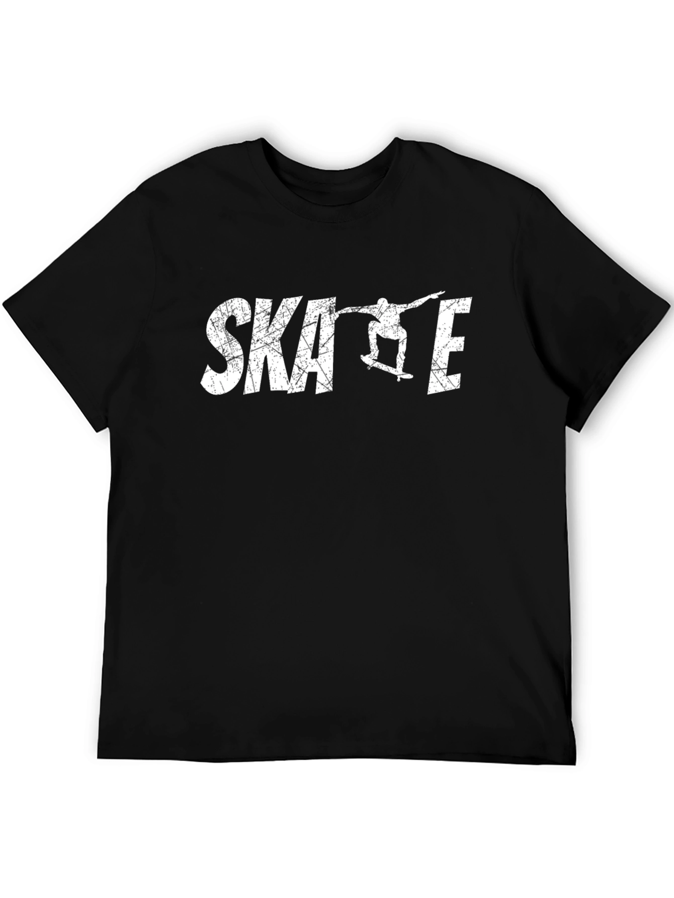 Skate T-Shirt - Black Cotton Graphic Tee
