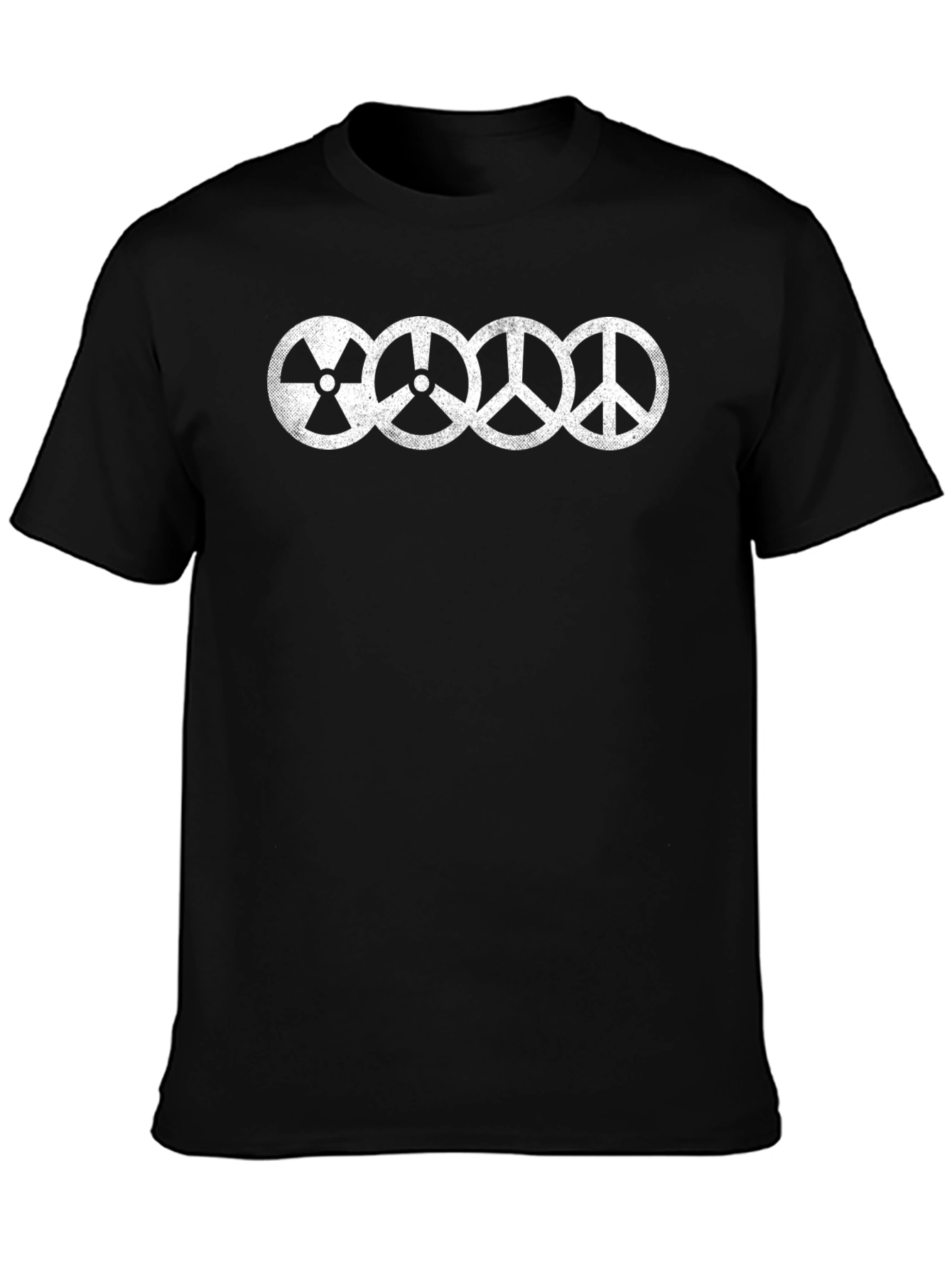 Nuclear Peace Symbol T-Shirt - Black Cotton Blend