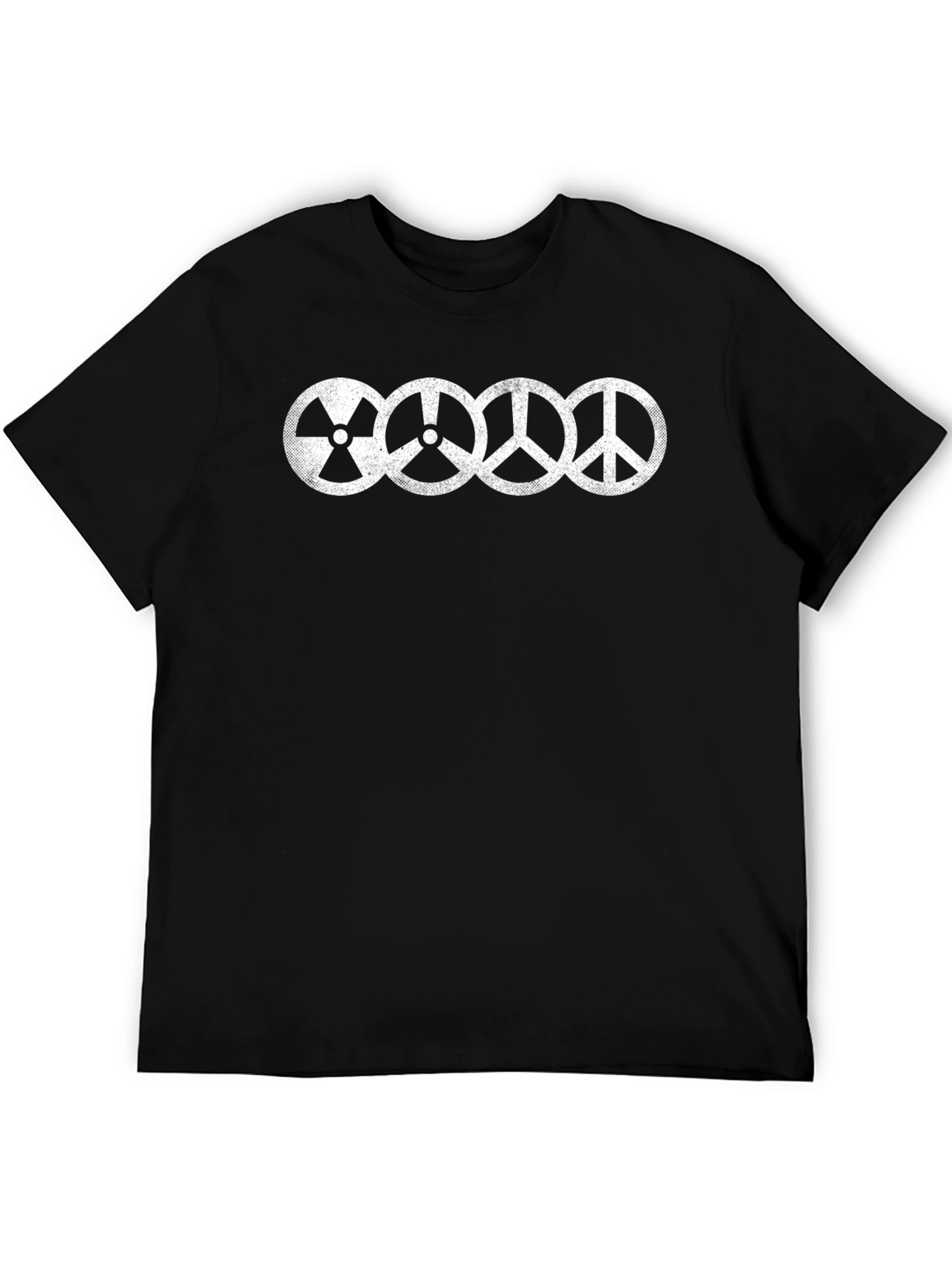 Nuclear Peace Symbol T-Shirt - Black Cotton Blend