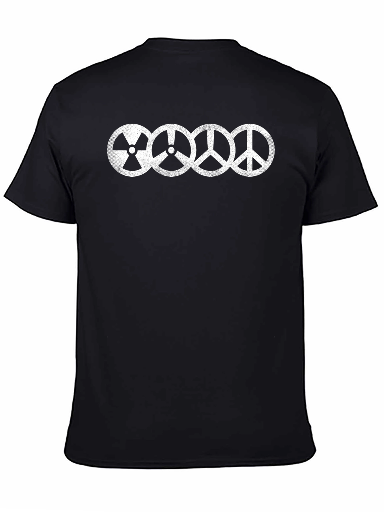 Nuclear Peace Symbol T-Shirt - Black Cotton Blend