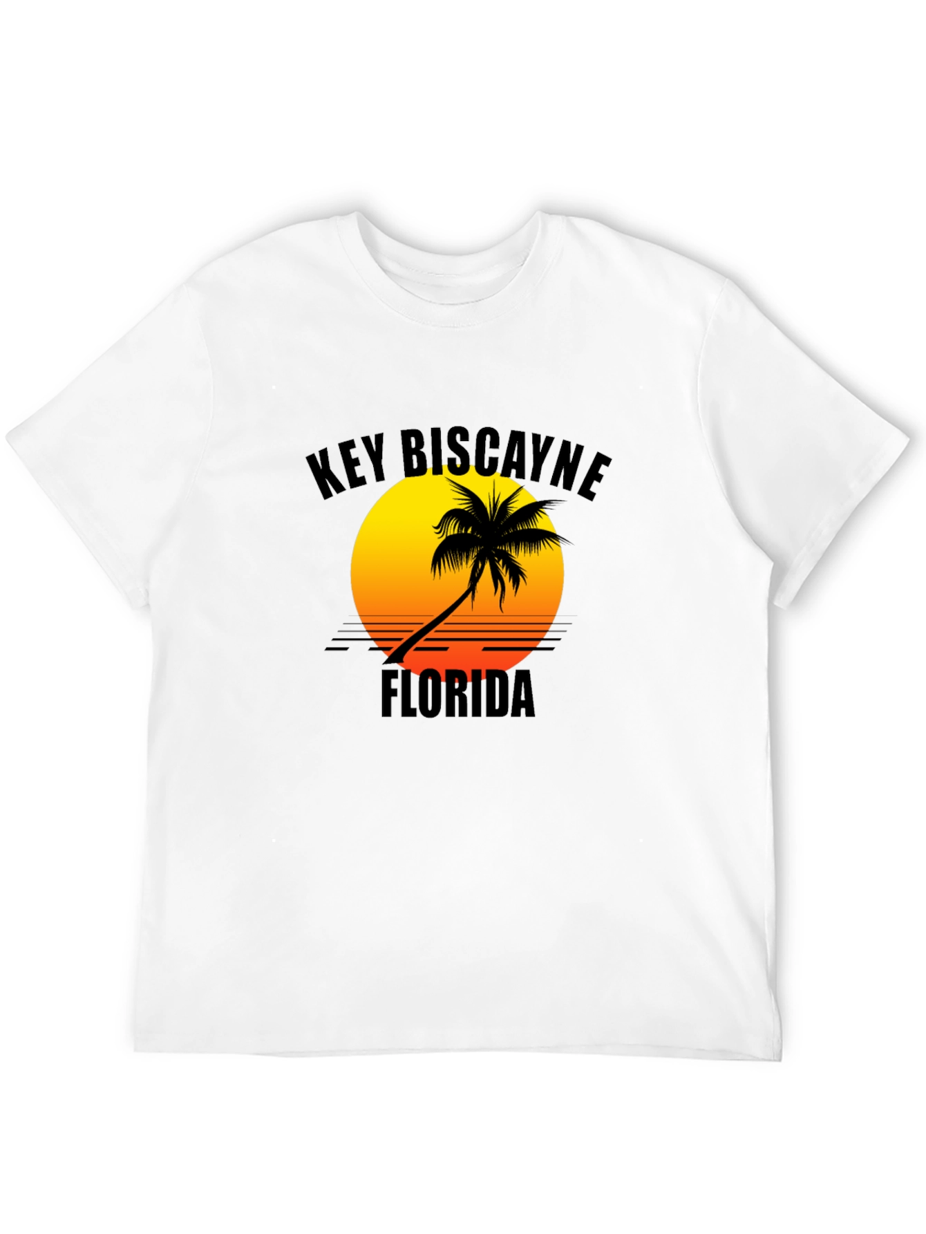 Key Biscayne Florida Sunset Graphic Tee