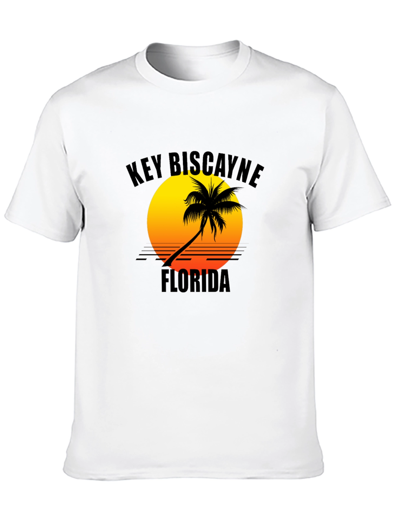 Key Biscayne Florida Sunset Graphic Tee