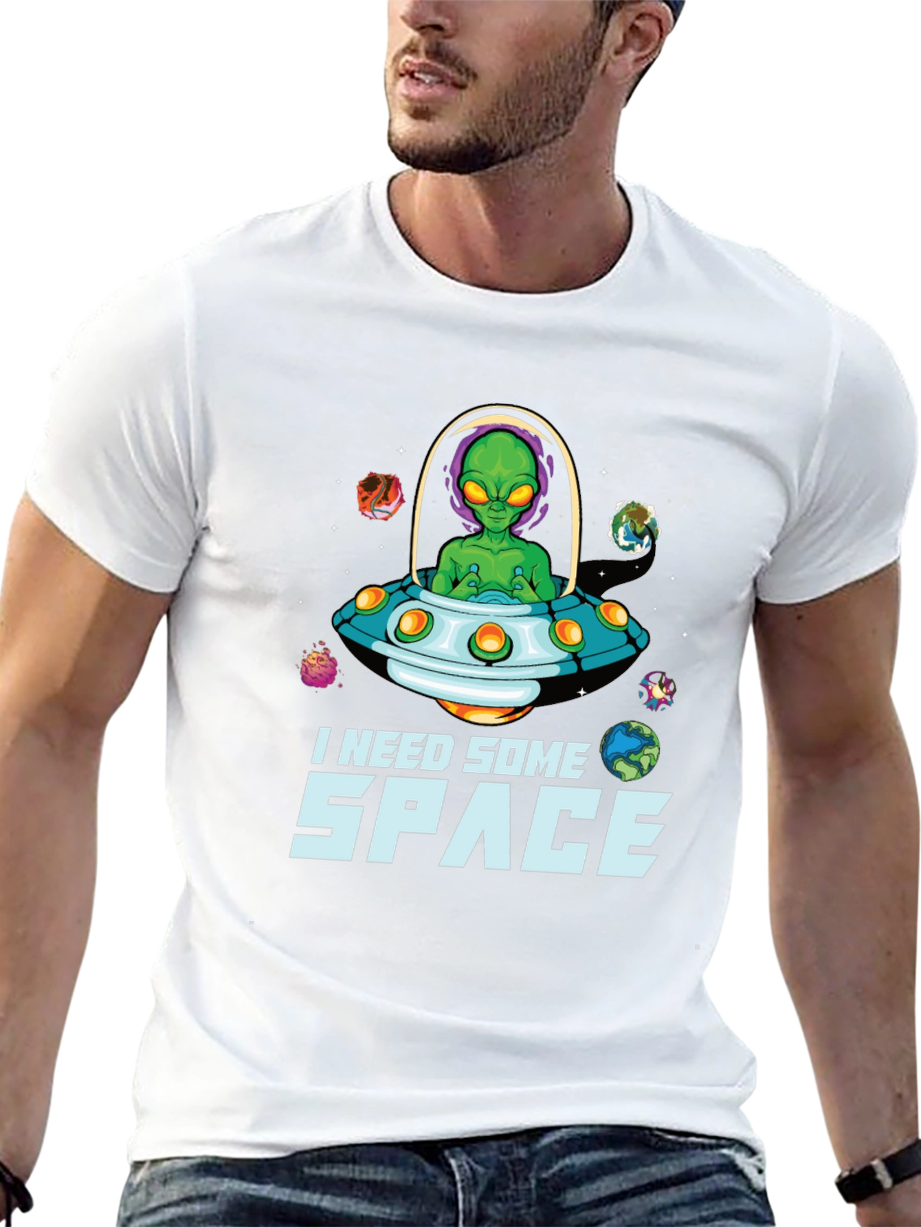I Need Some Space Alien UFO T-Shirt