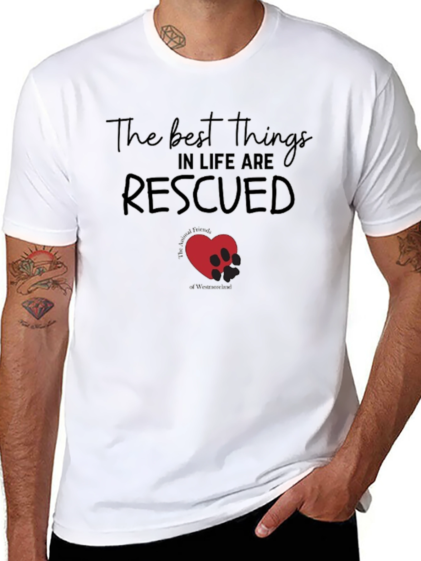 Rescued T-Shirt: Animal Friends of Westmoreland Tee