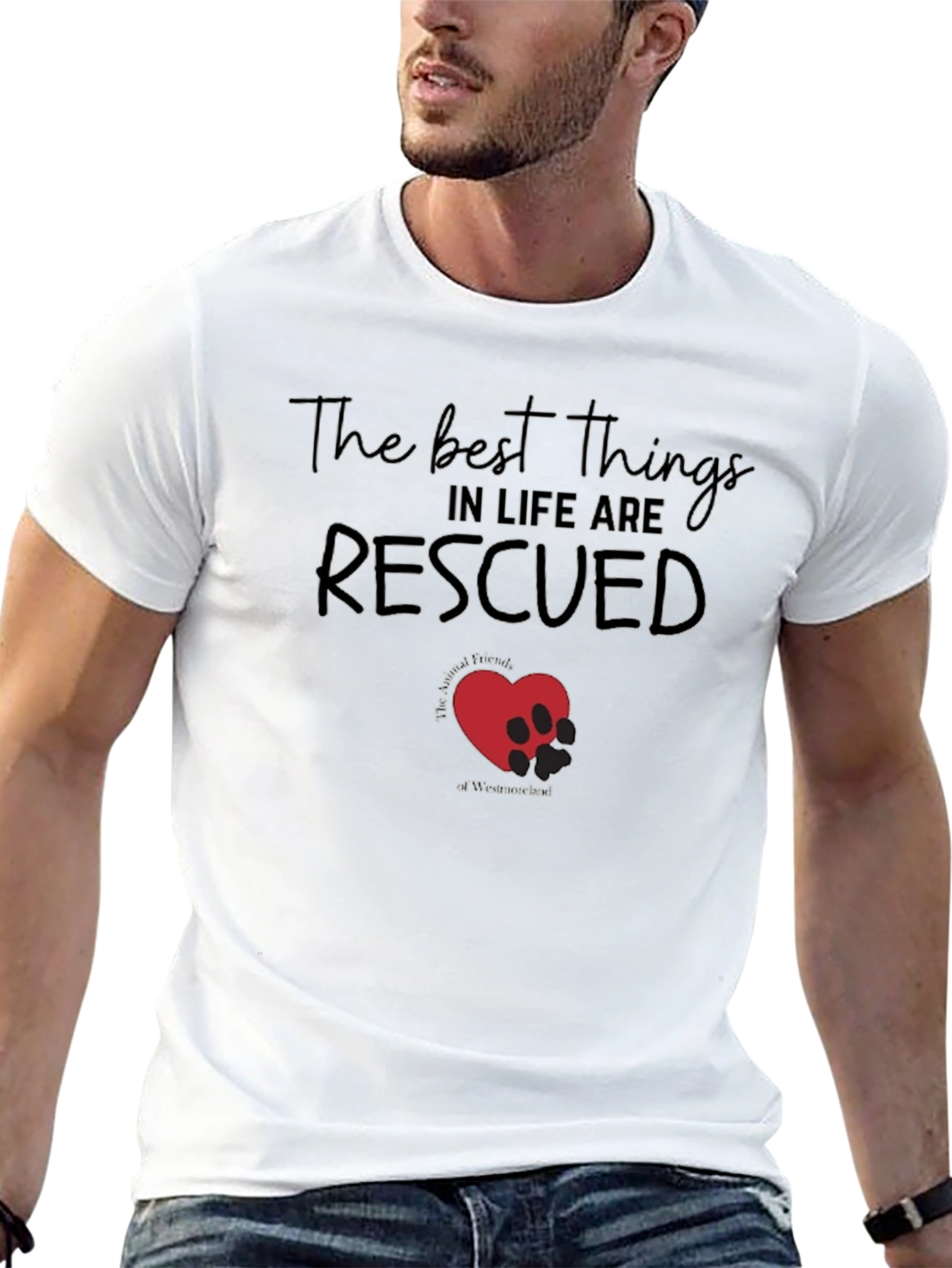 Rescued T-Shirt: Animal Friends of Westmoreland Tee