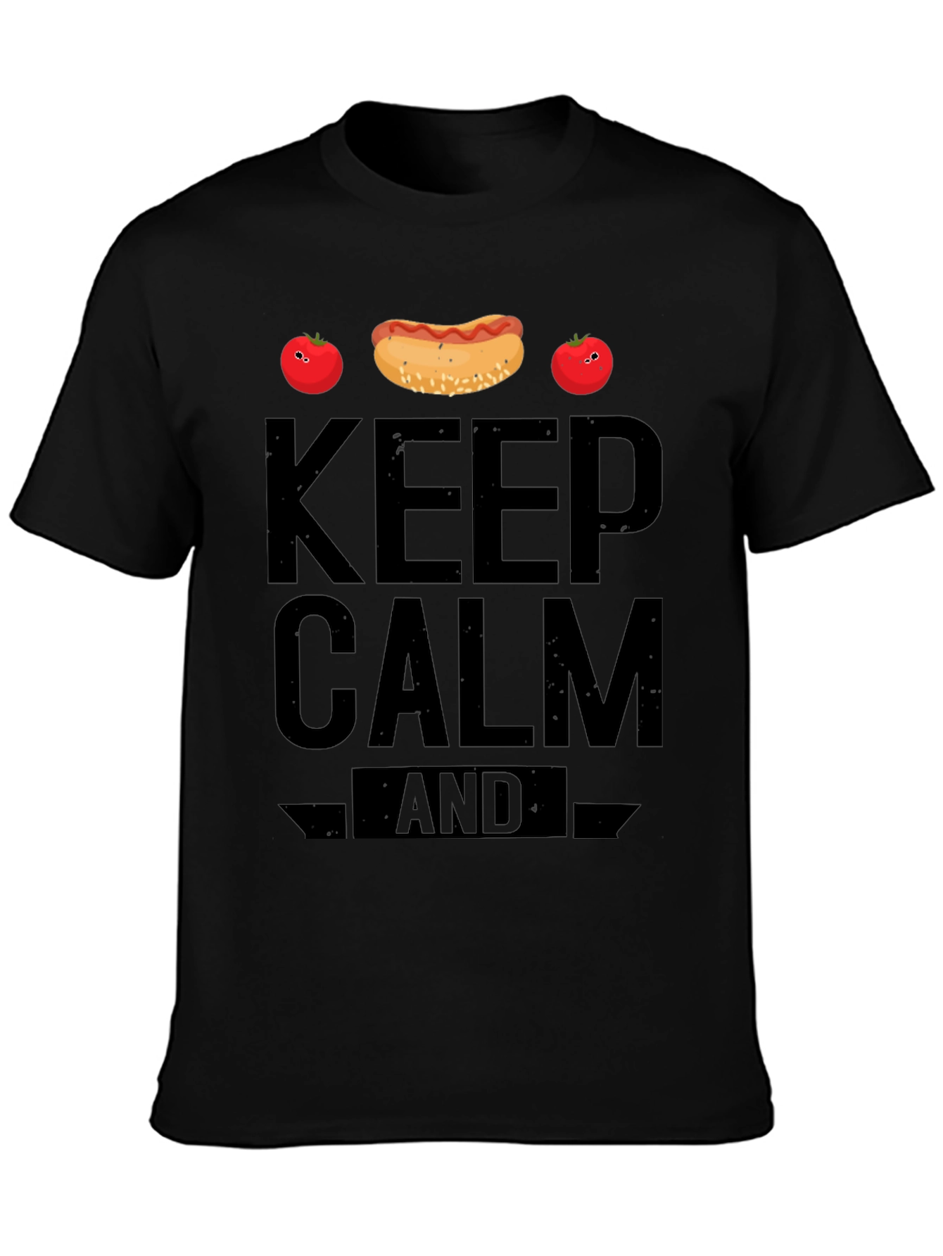 Keep Calm and Hotdog Funny T-Shirt