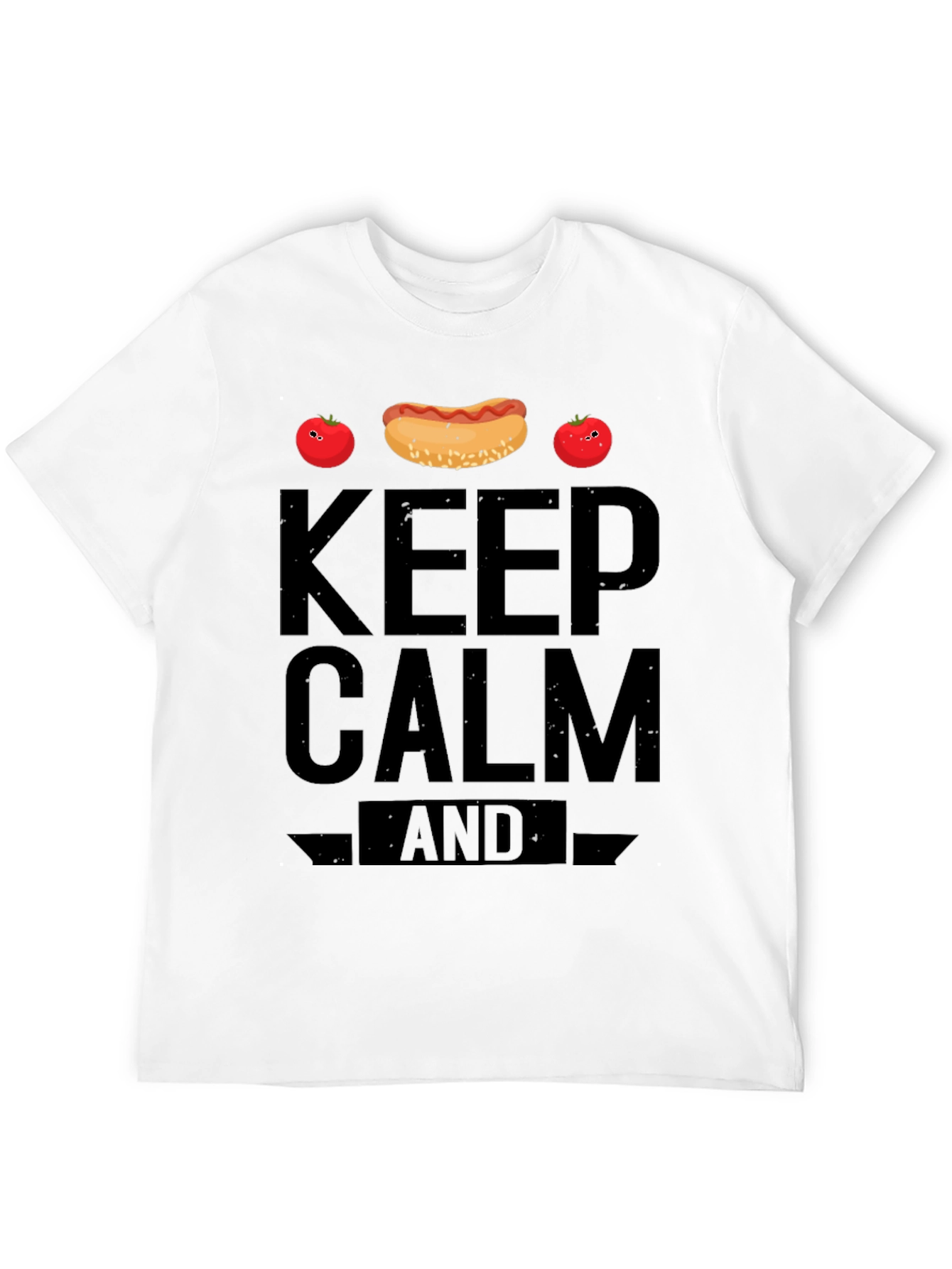 Keep Calm and Hotdog Funny T-Shirt