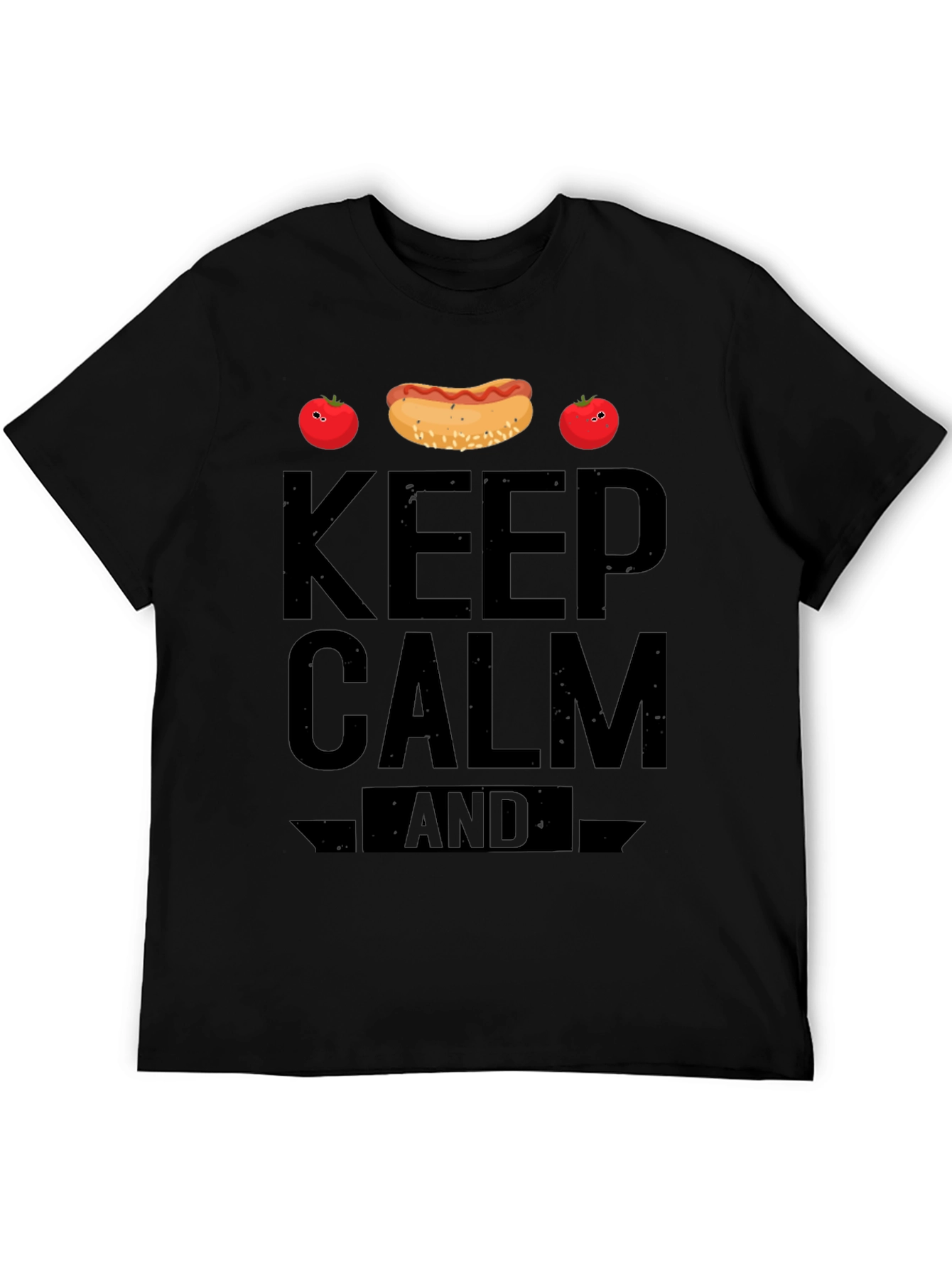 Keep Calm and Hotdog Funny T-Shirt