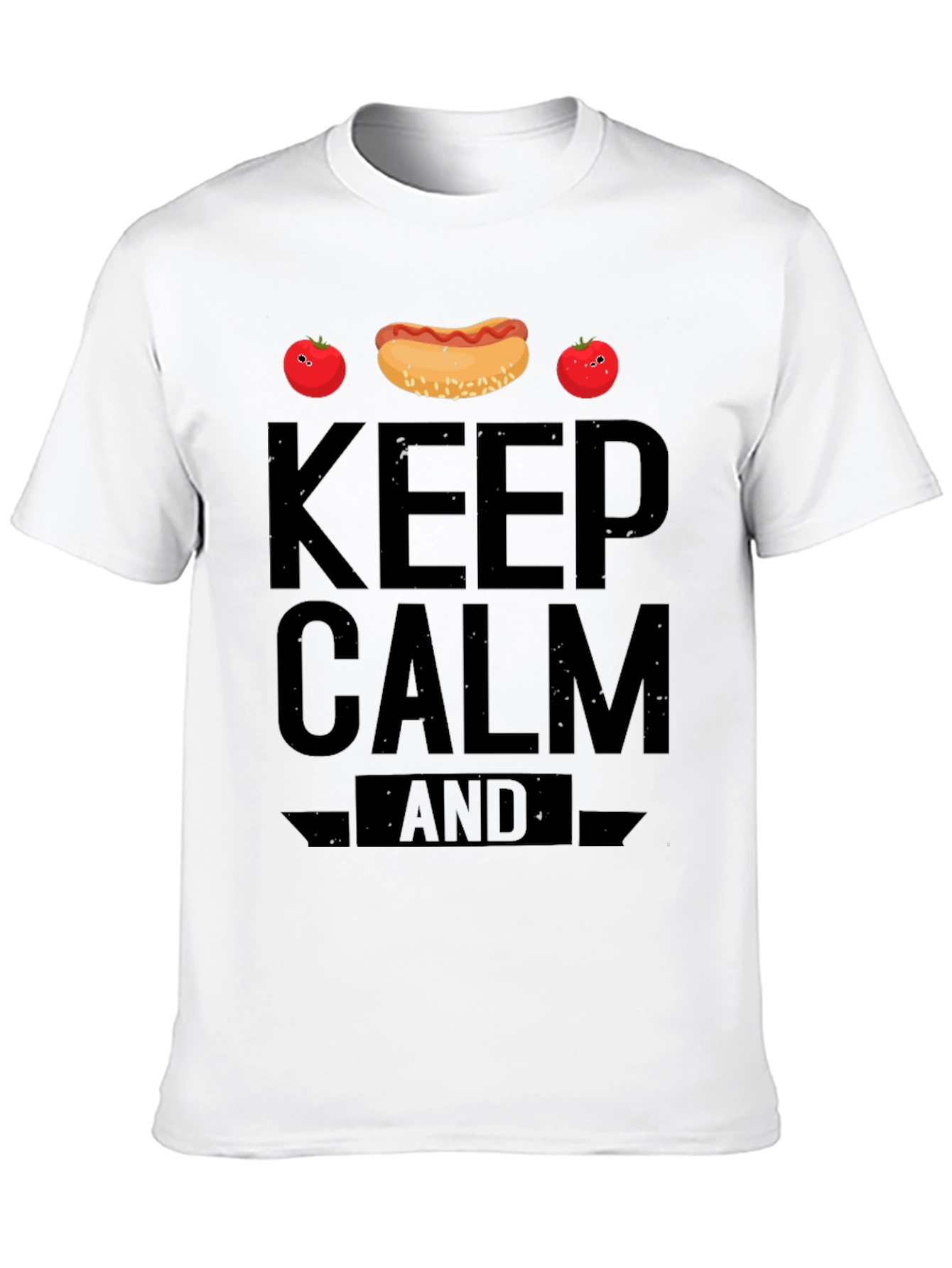 Keep Calm and Hotdog Funny T-Shirt