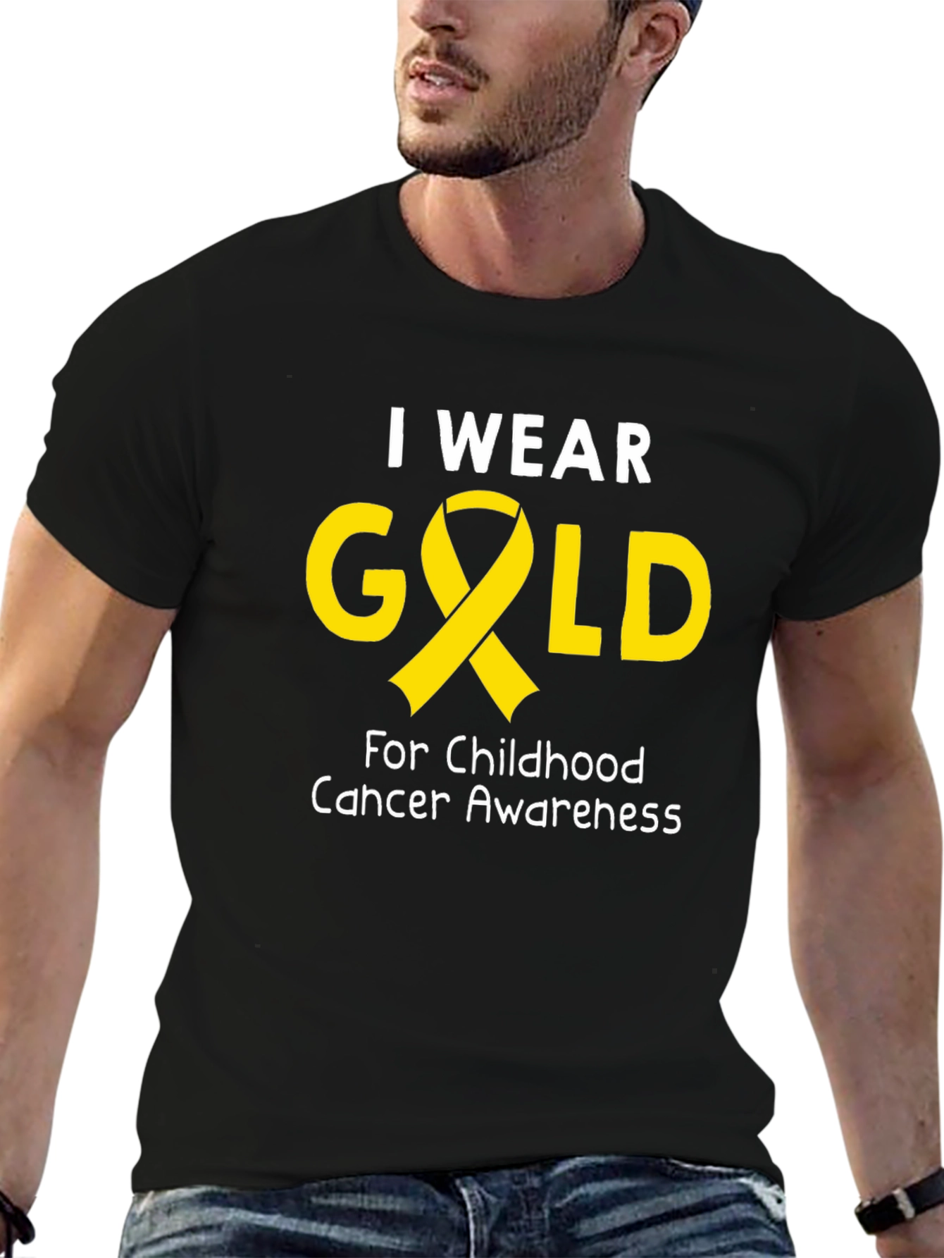 Childhood Cancer Awareness Gold Ribbon T-Shirt