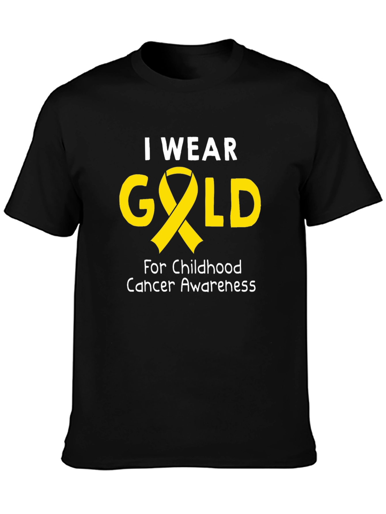 Childhood Cancer Awareness Gold Ribbon T-Shirt