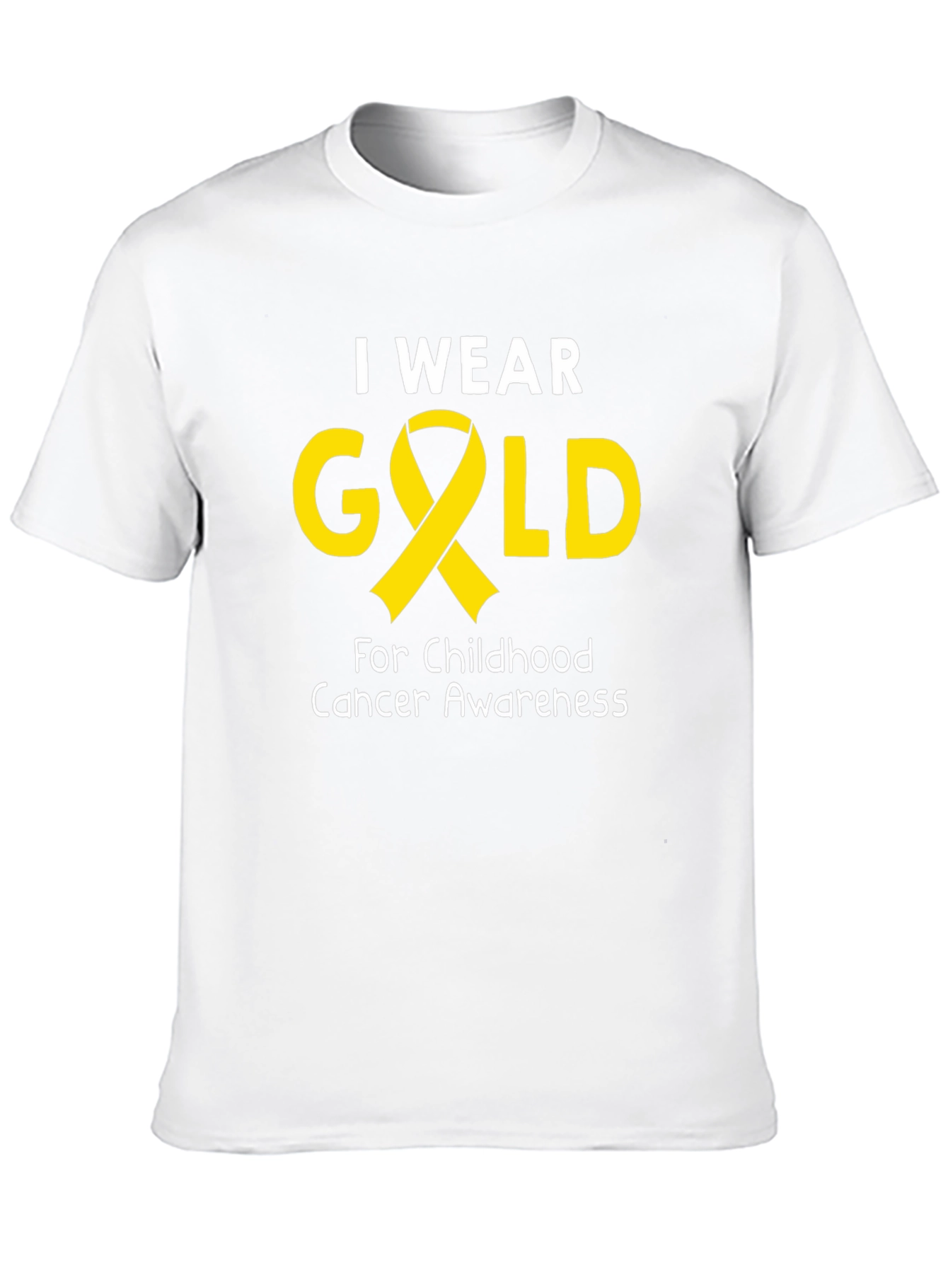 Childhood Cancer Awareness Gold Ribbon T-Shirt