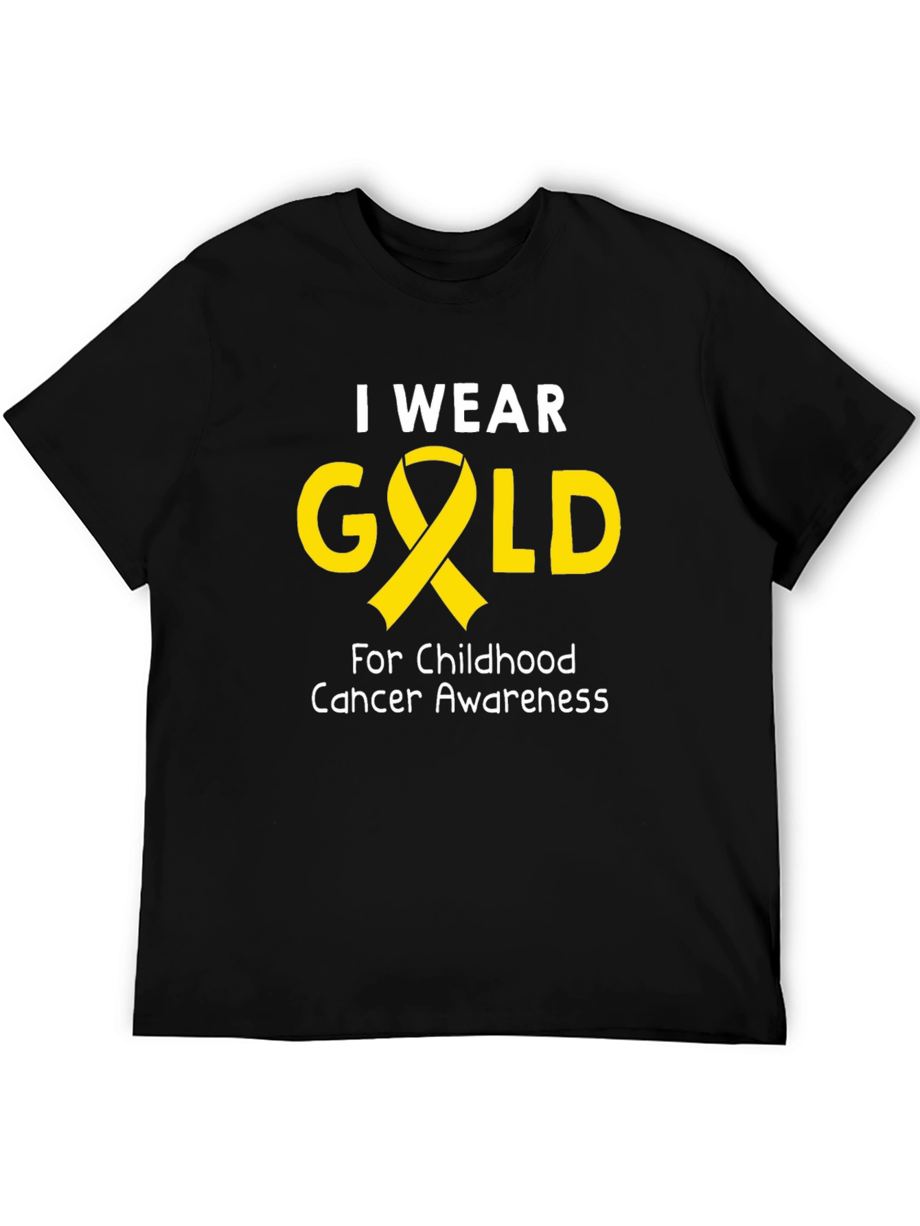 Childhood Cancer Awareness Gold Ribbon T-Shirt