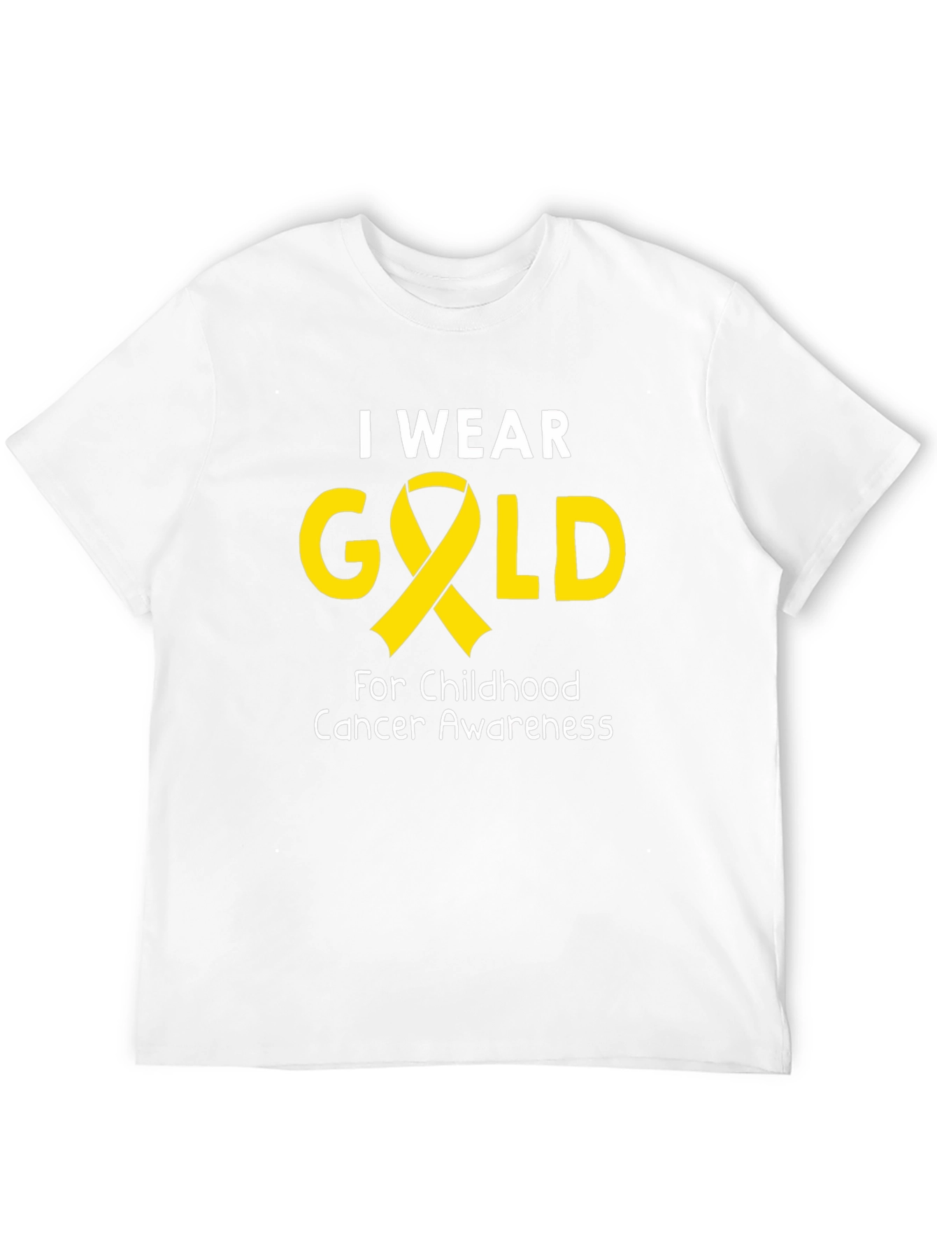 Childhood Cancer Awareness Gold Ribbon T-Shirt