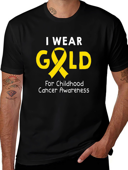 Childhood Cancer Awareness Gold Ribbon T-Shirt