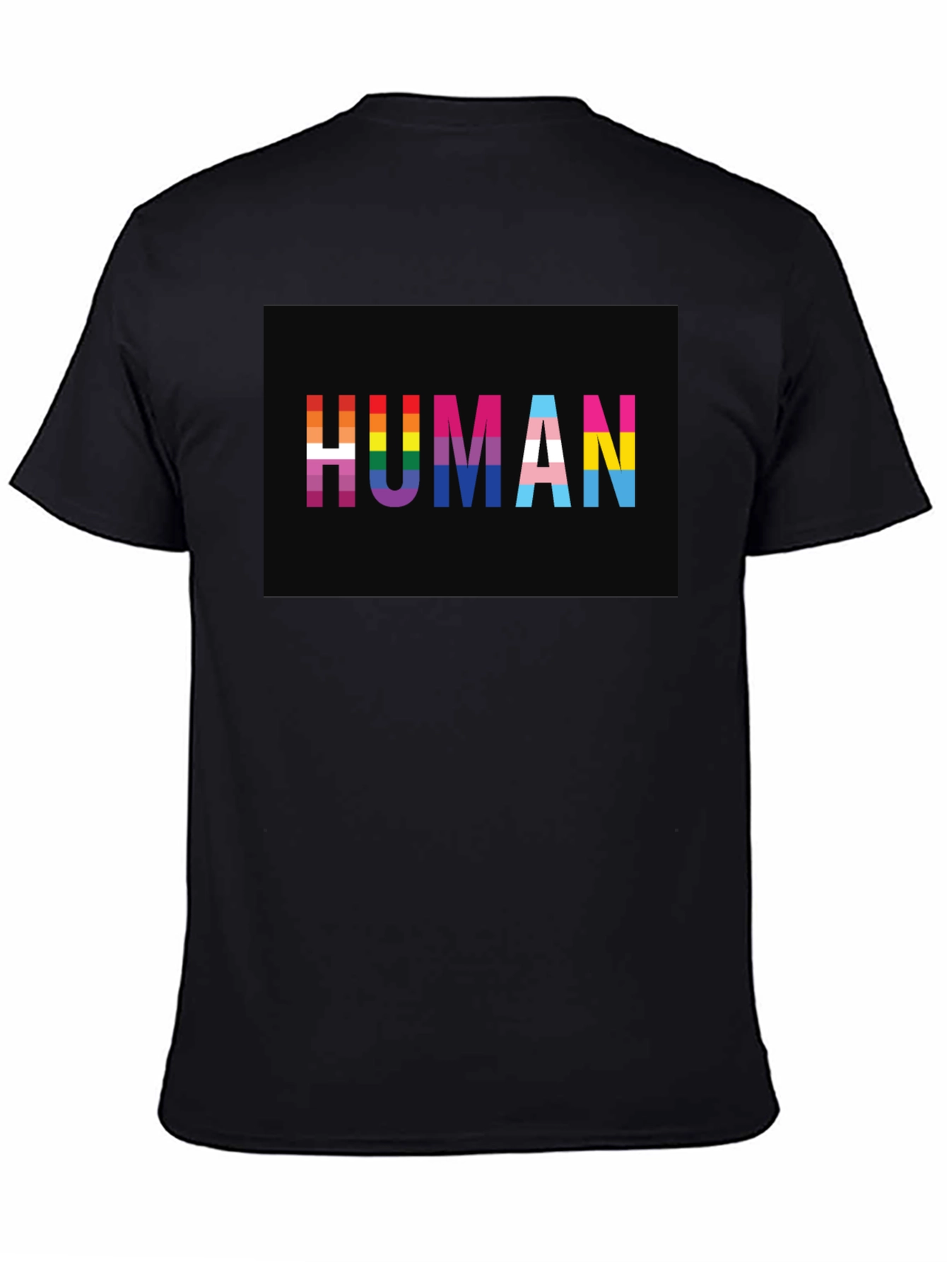 Human LGBTQ+ Pride T-Shirt - Black