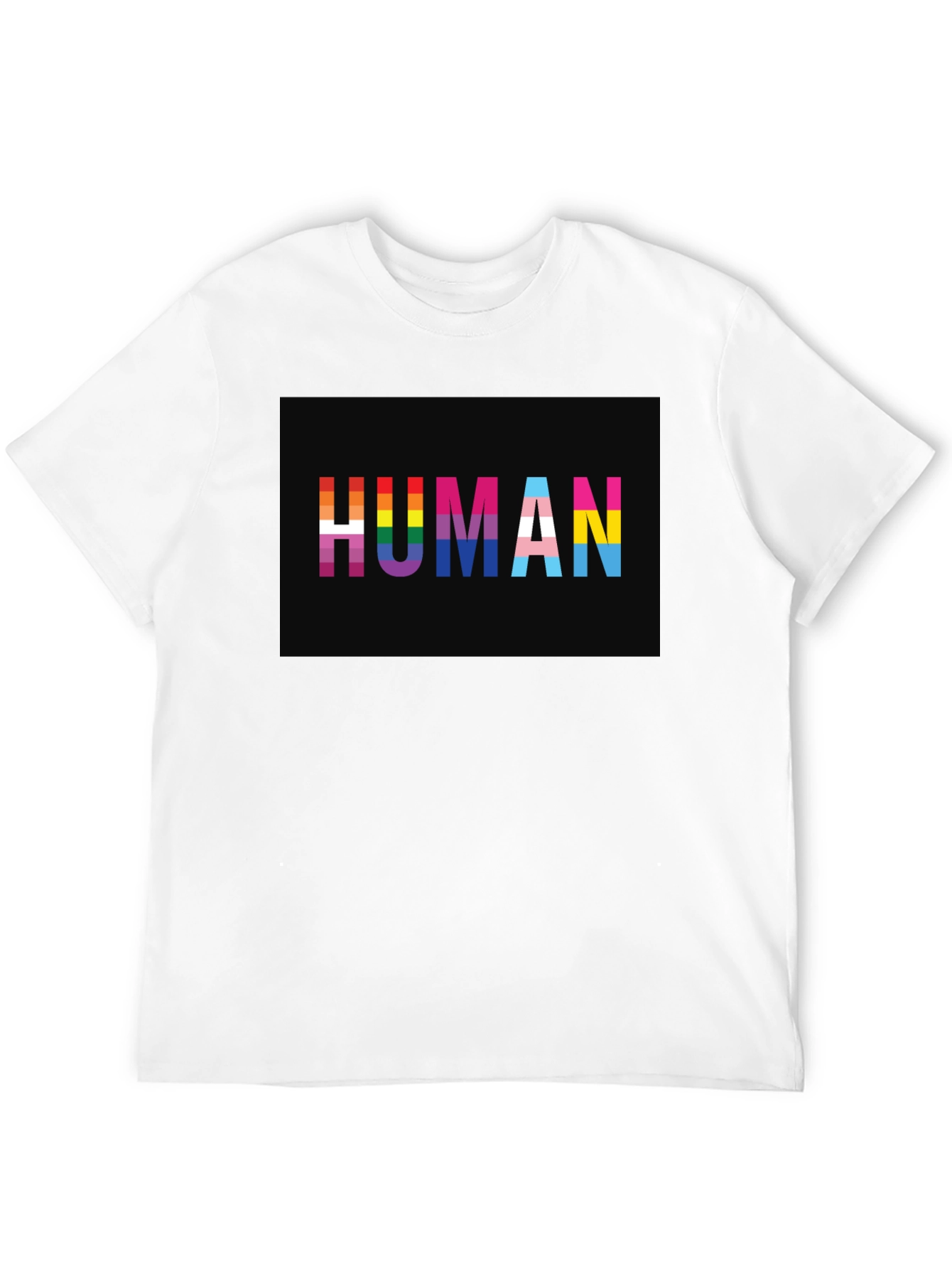 Human LGBTQ+ Pride T-Shirt - Black