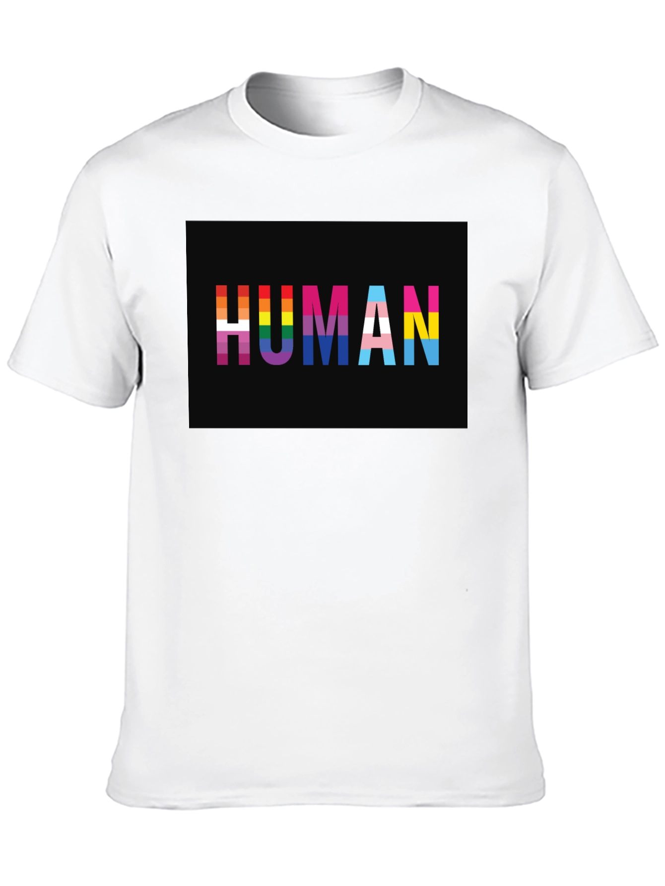 Human LGBTQ+ Pride T-Shirt - Black
