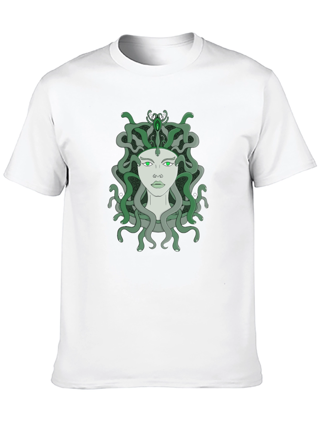 Medusa Graphic T-Shirt - Unique Snake Hair Design