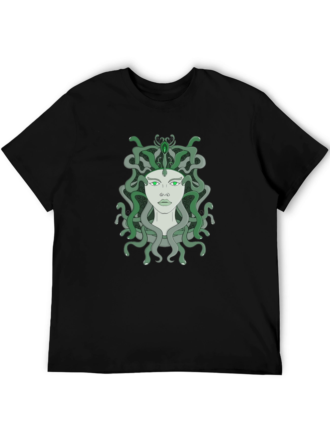 Medusa Graphic T-Shirt - Unique Snake Hair Design