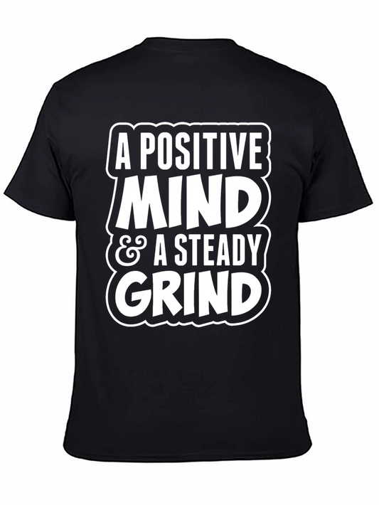Positive Mind Steady Grind Graphic Tee - Black