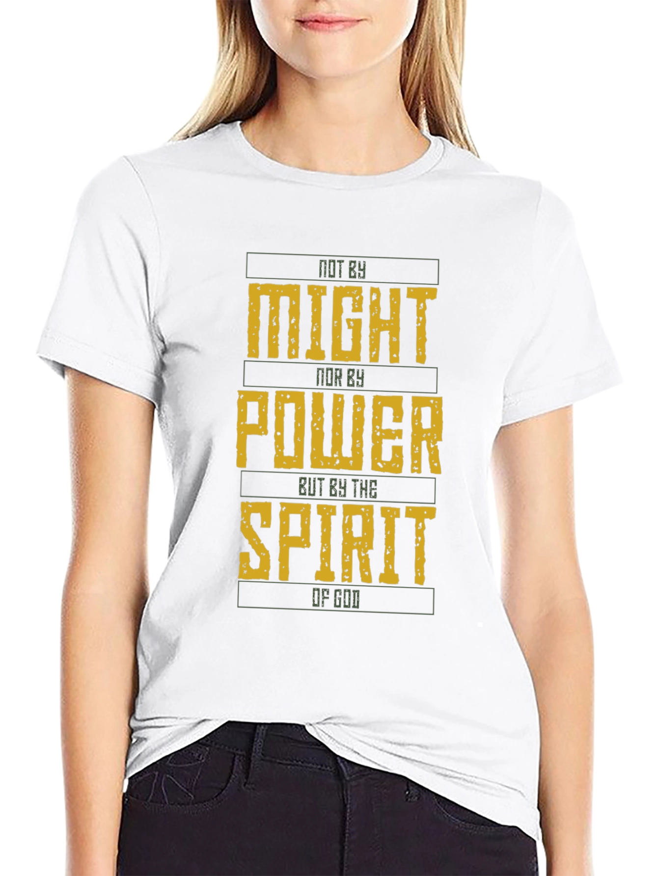 Not By Might Christian T-Shirt