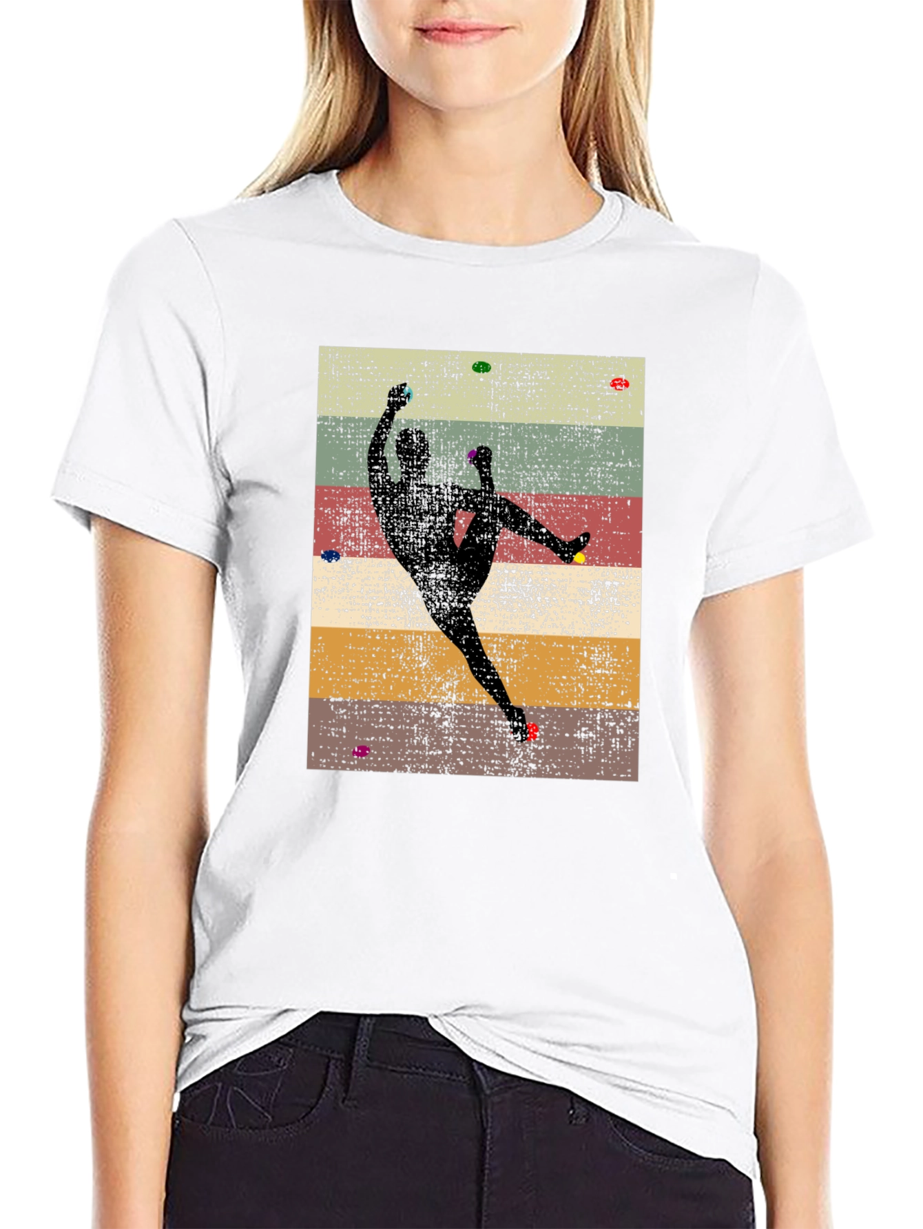 Climbing Silhouette Graphic Tee - Rock Climbing Shirt