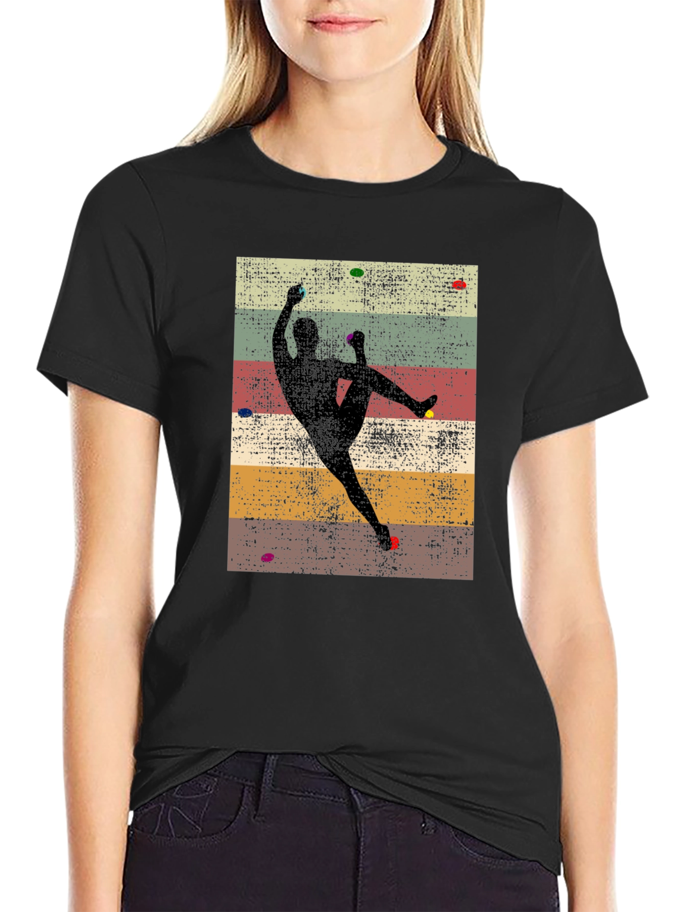 Climbing Silhouette Graphic Tee - Rock Climbing Shirt