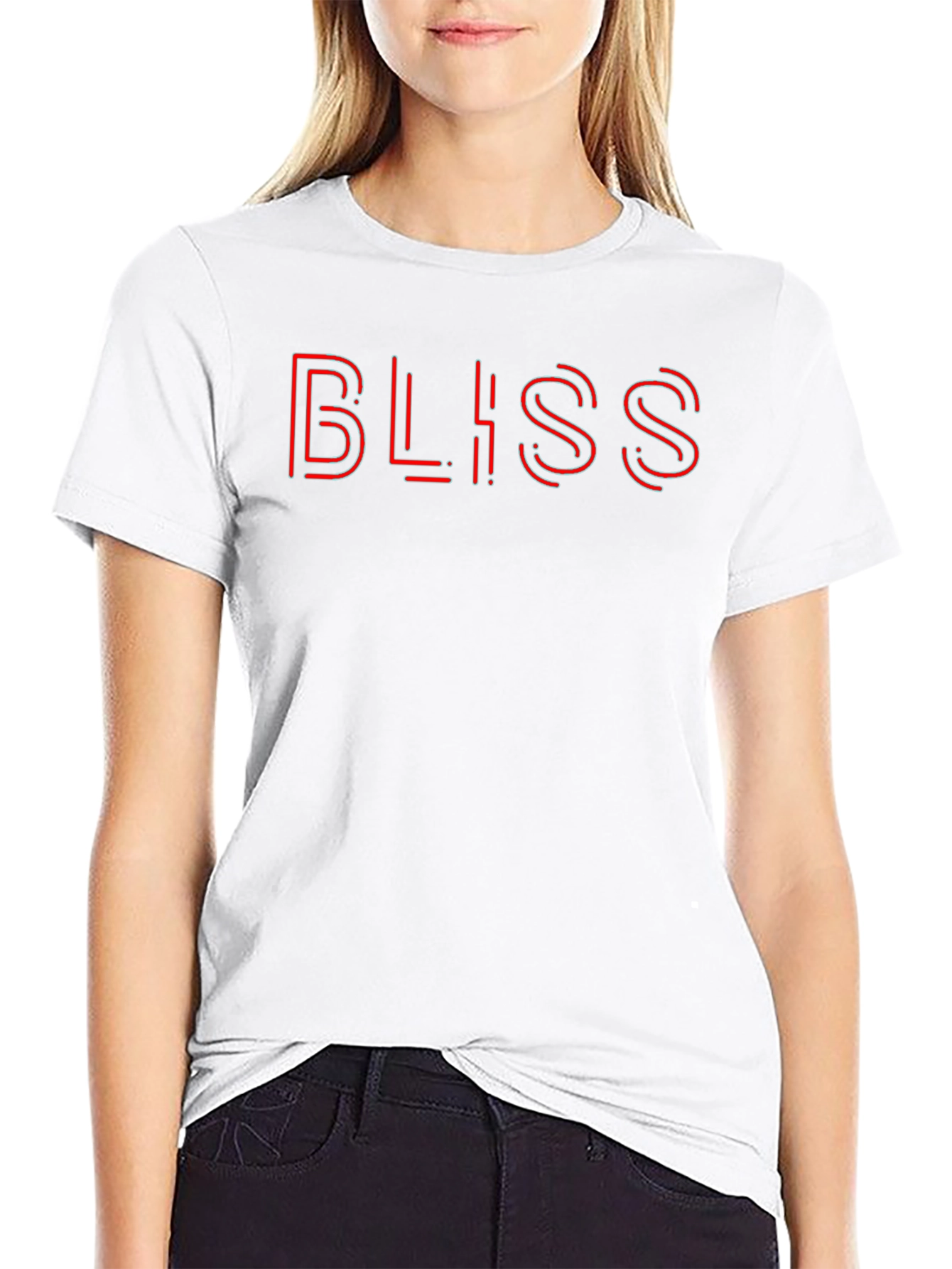 Bliss Neon Graphic Black T-Shirt