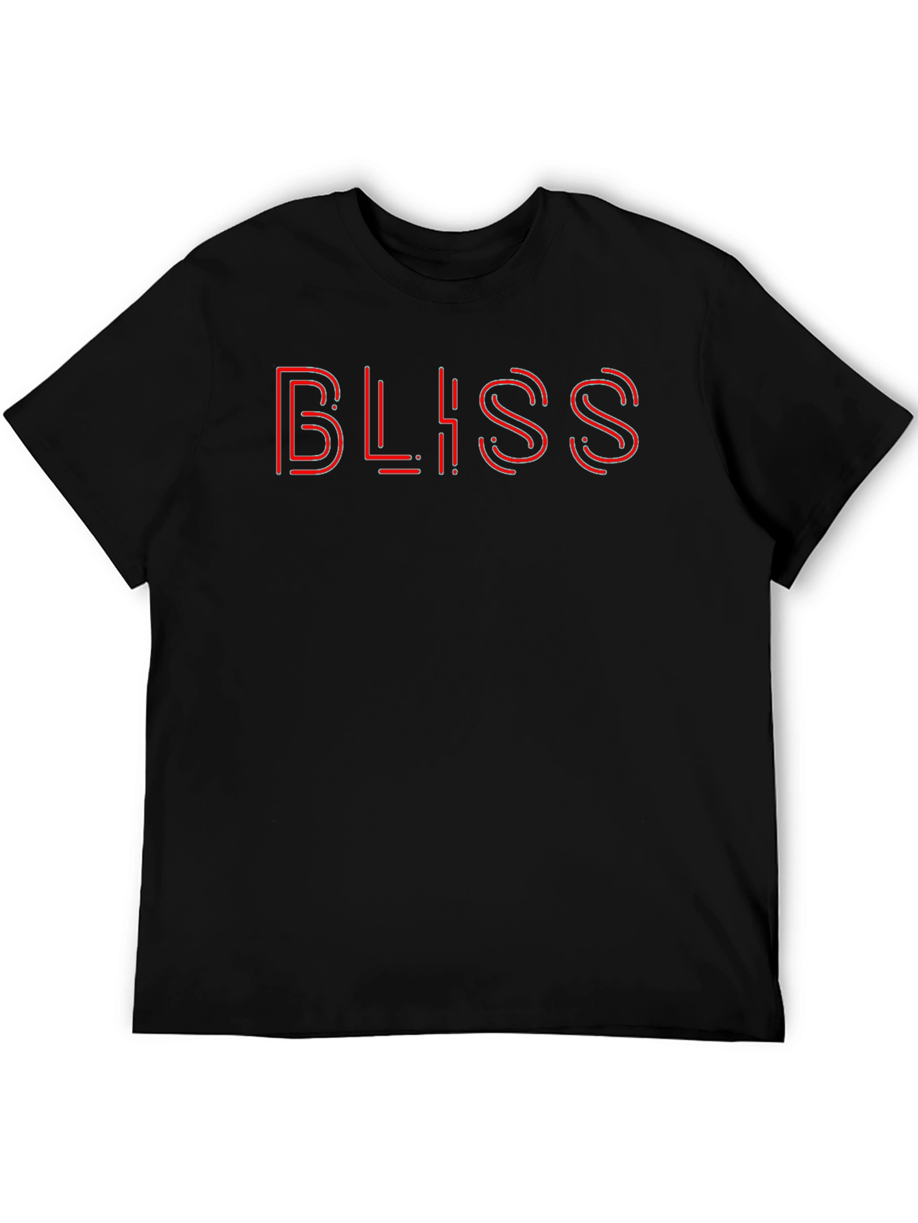 Bliss Neon Graphic Black T-Shirt