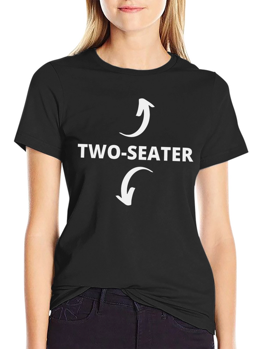 Two-Seater Funny T-Shirt Graphic Novelty Tee