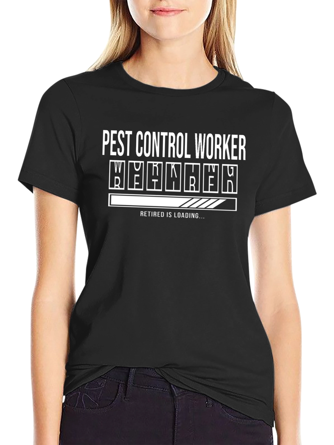 Pest Control Worker Retirement Loading Funny T-Shirt
