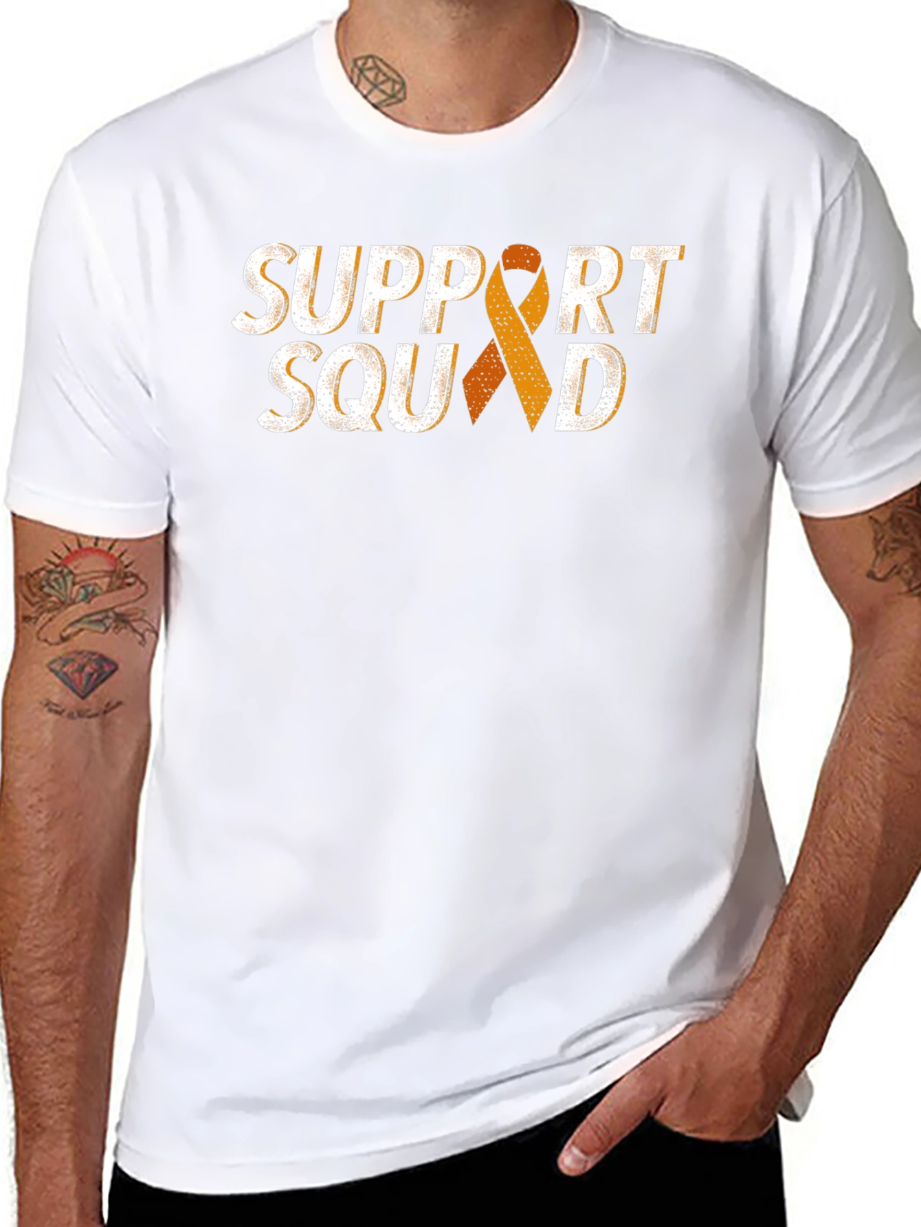 Support Squad T-Shirt - Awareness Ribbon Graphic Tee