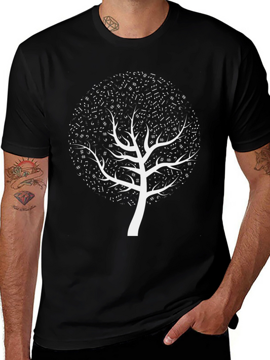 Musical Tree Graphic Tee - Black