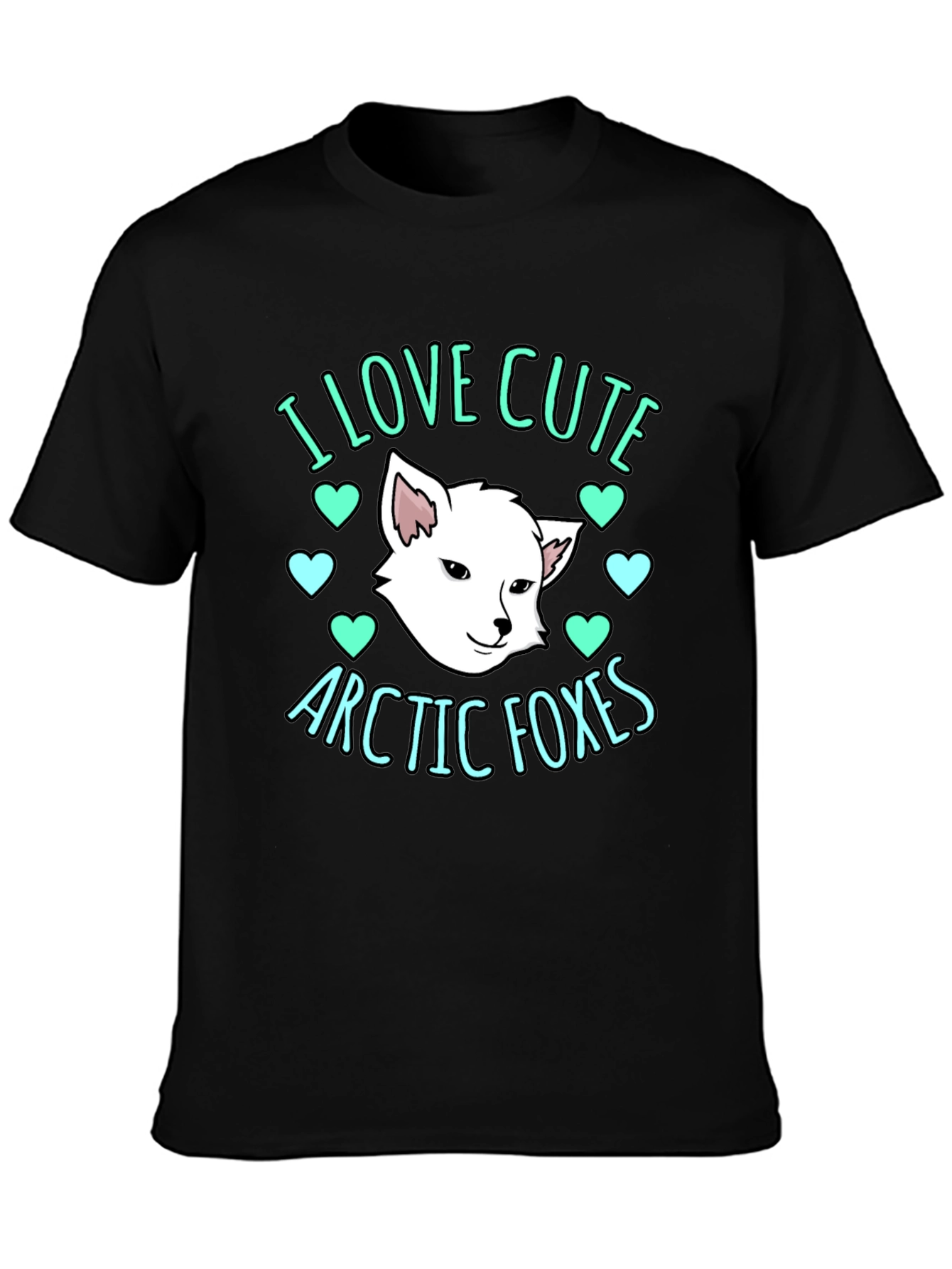 Cute Arctic Foxes Graphic T-Shirt