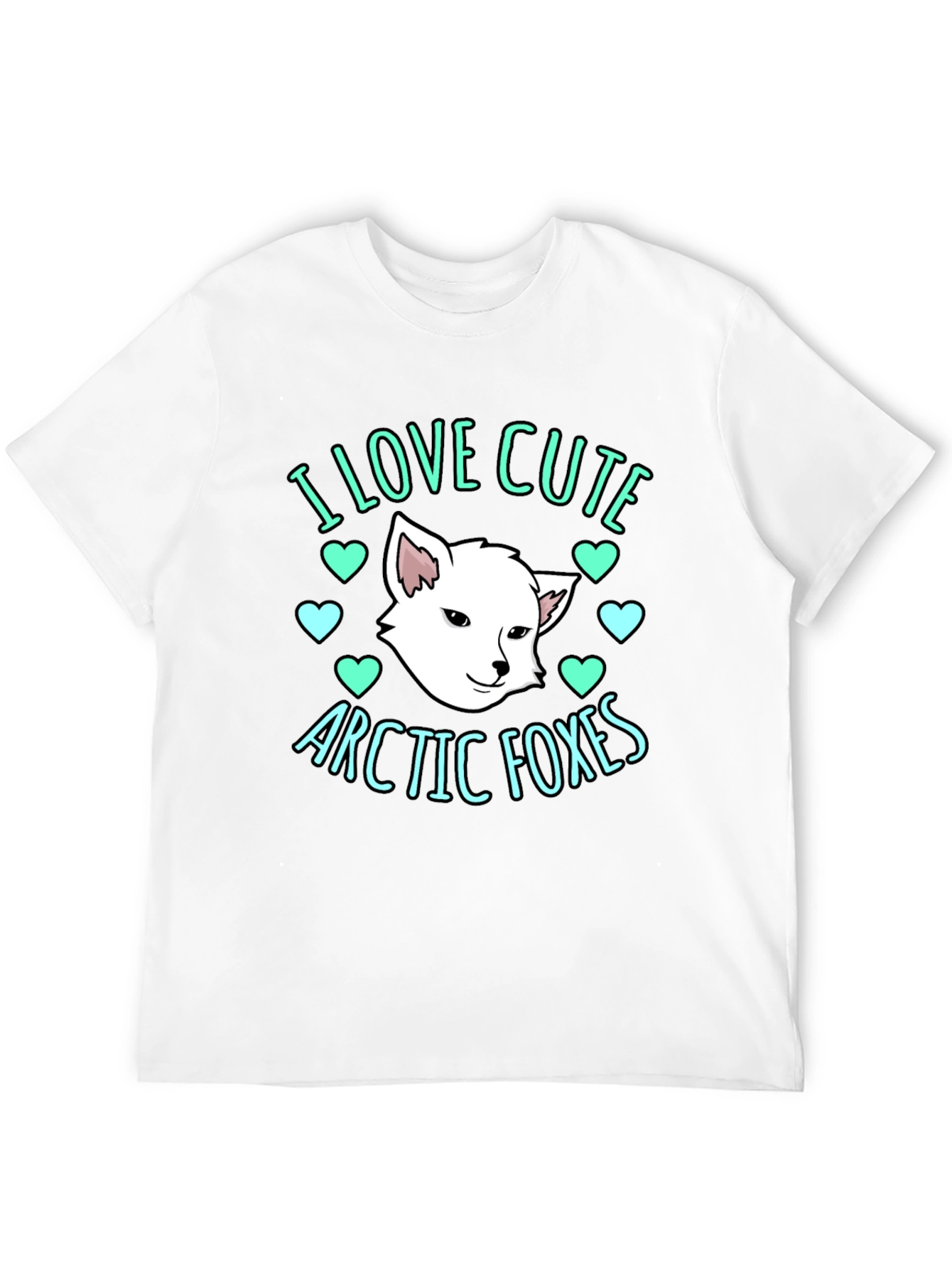 Cute Arctic Foxes Graphic T-Shirt