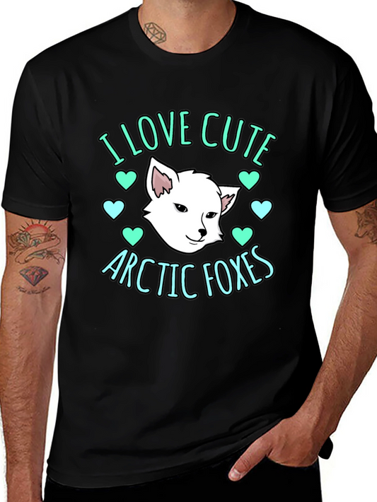 Cute Arctic Foxes Graphic T-Shirt