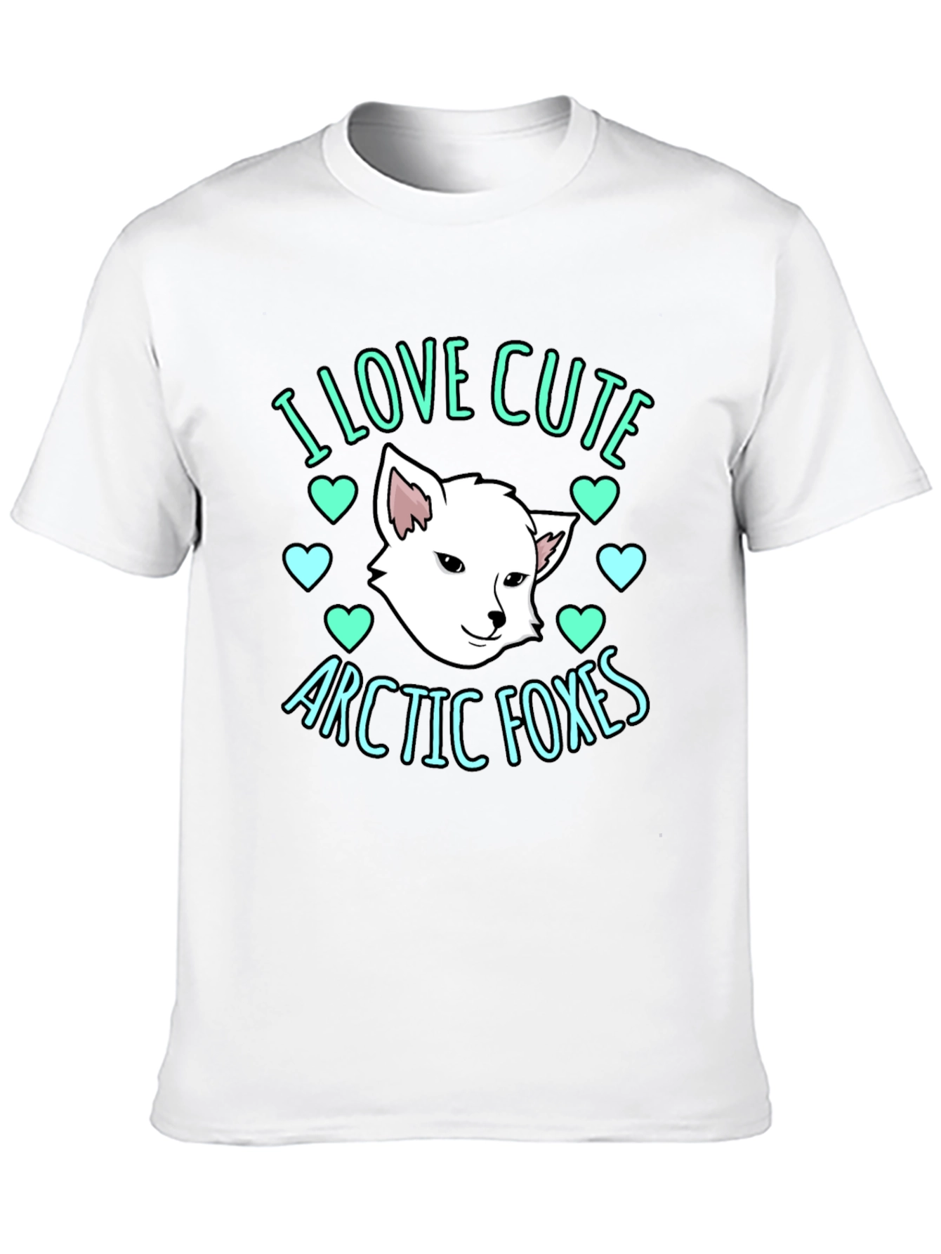 Cute Arctic Foxes Graphic T-Shirt
