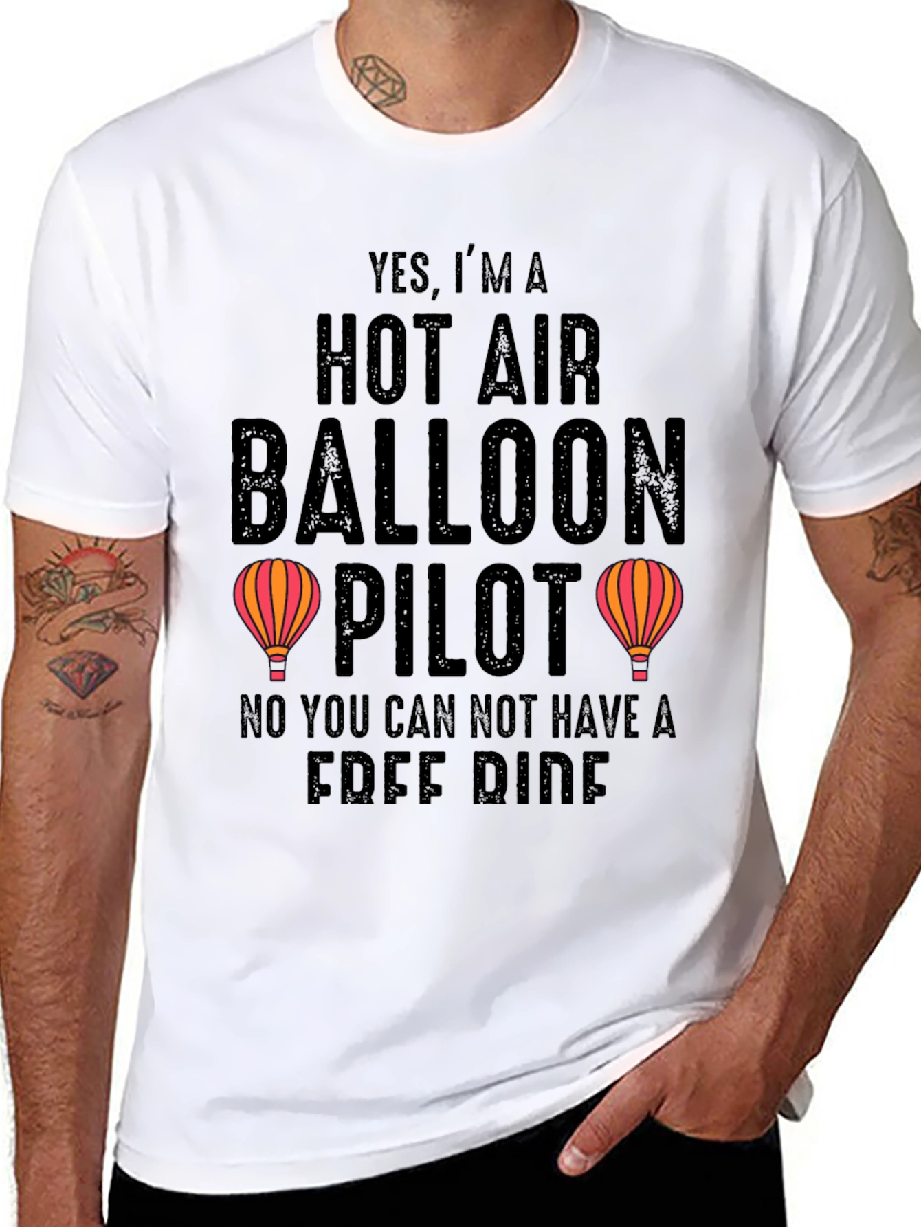 Hot Air Balloon Pilot Graphic Tee