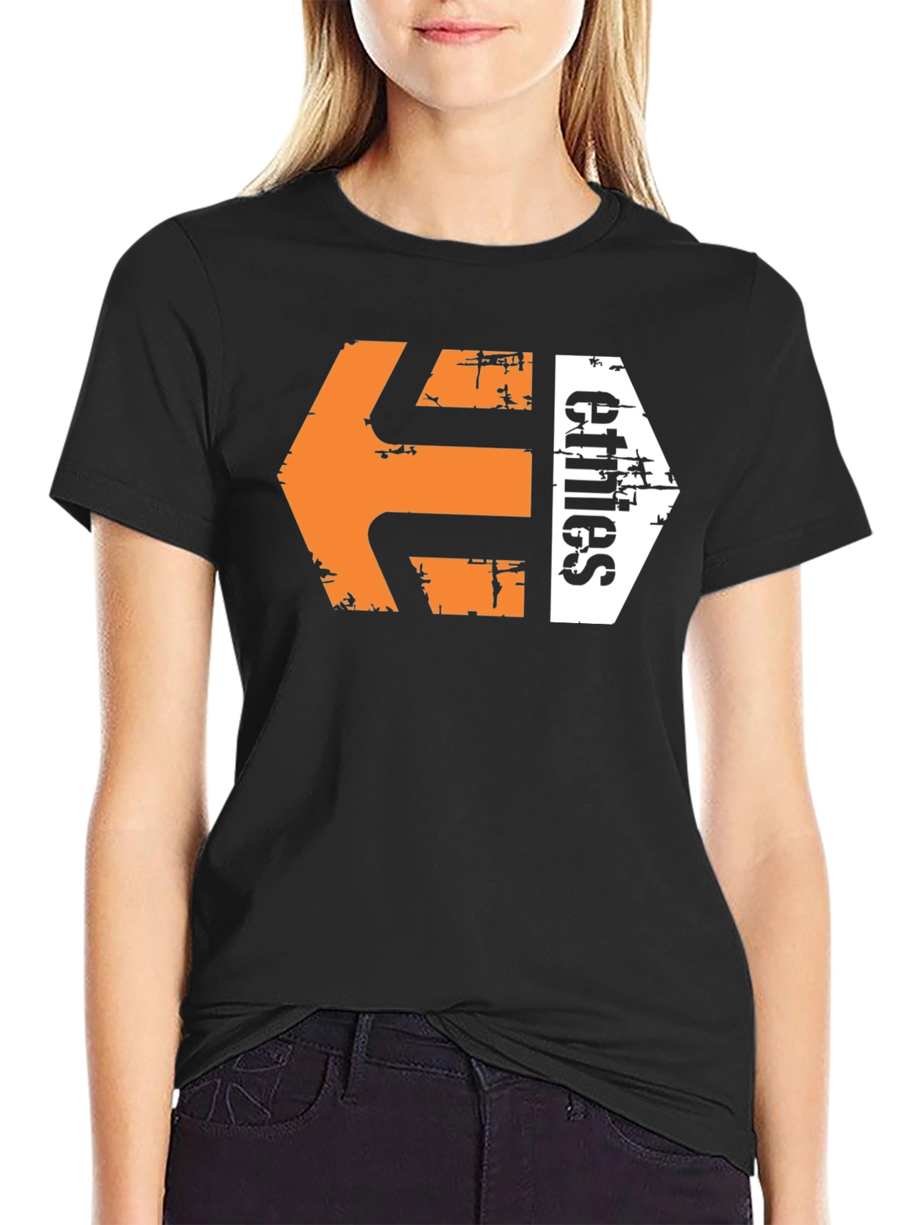 Etines Graphic Tee - Mens Black Cotton Blend