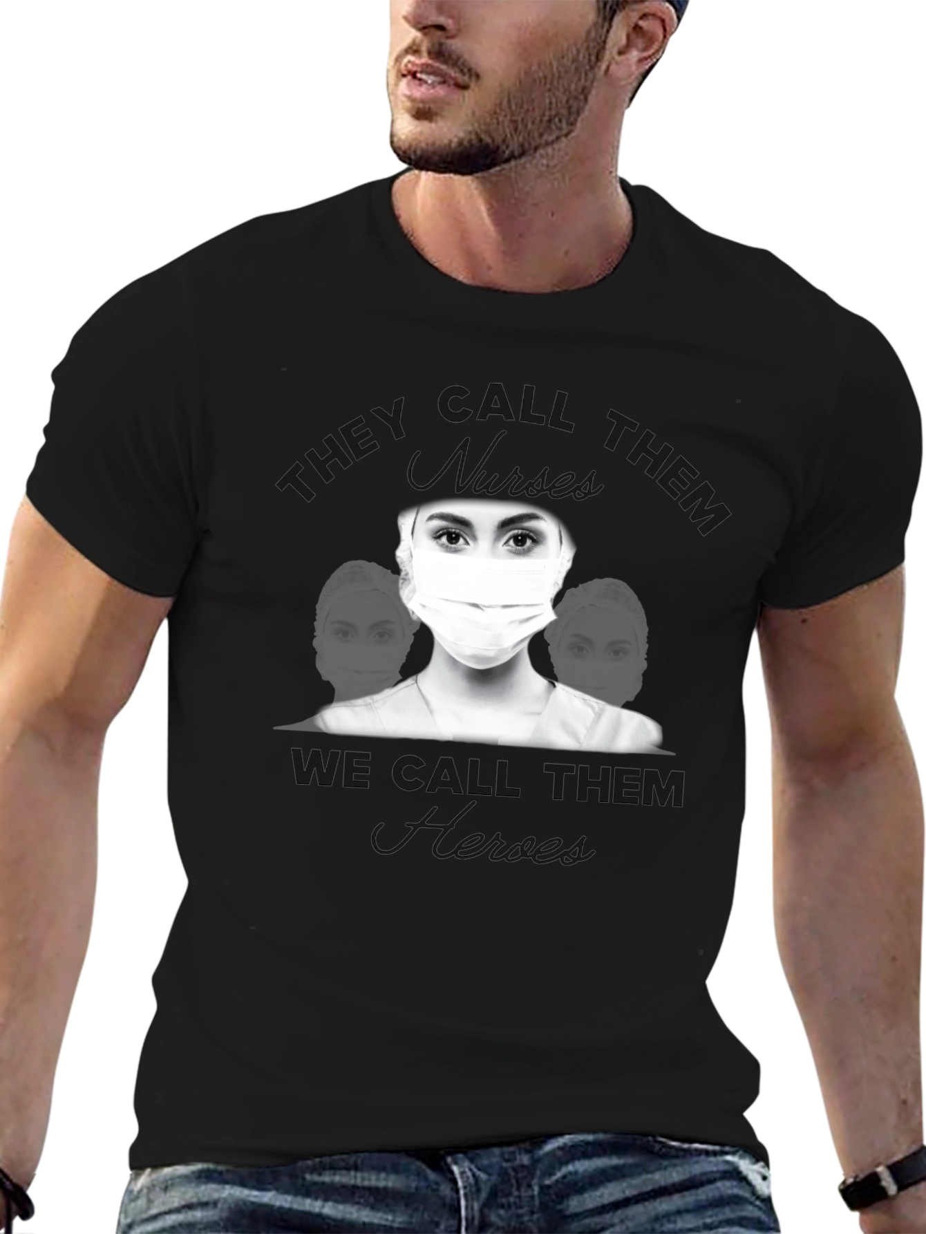 Nurses Are Heroes Graphic Tee