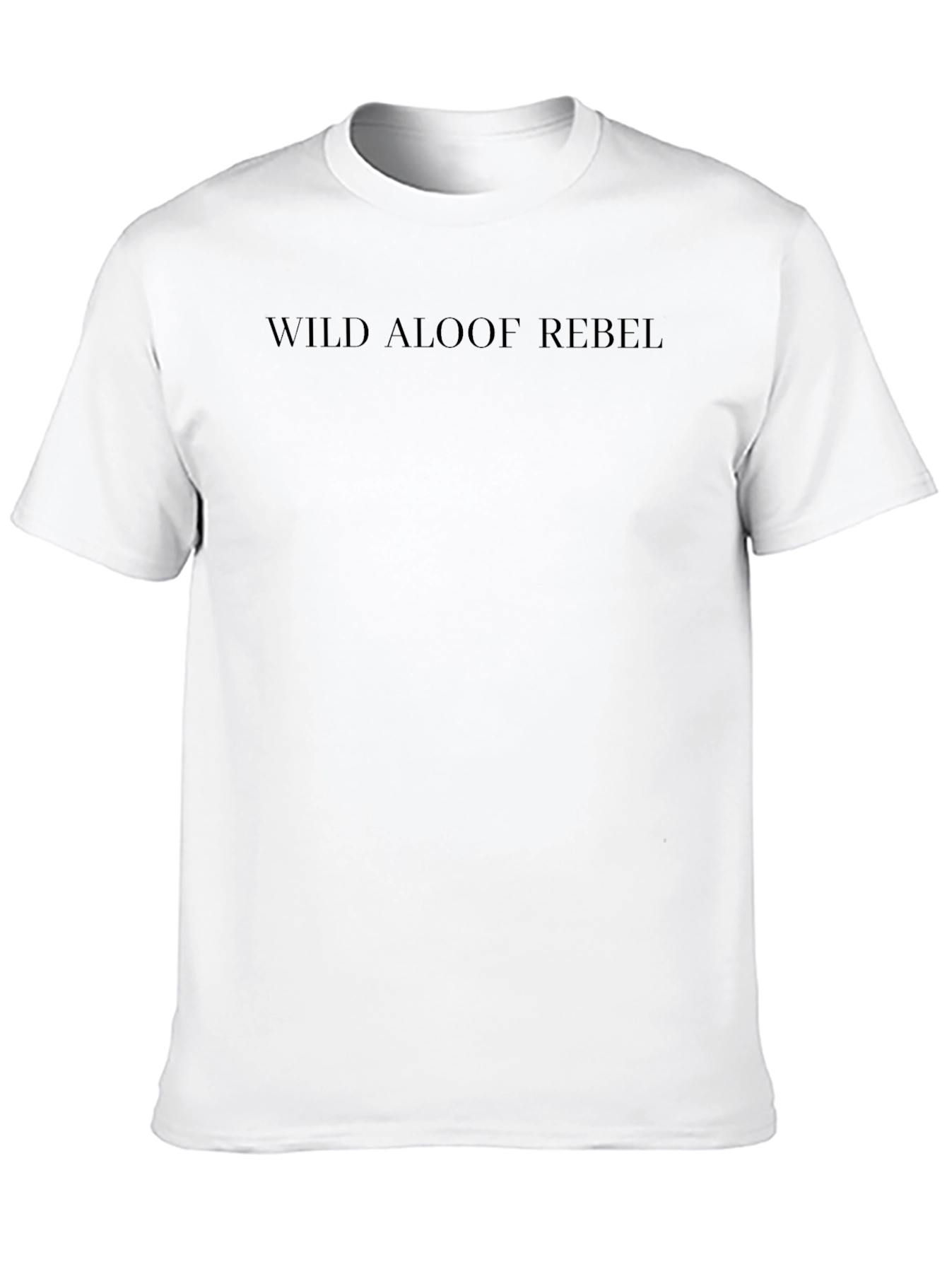 Wild Aloof Rebel Black T-Shirt - Mens