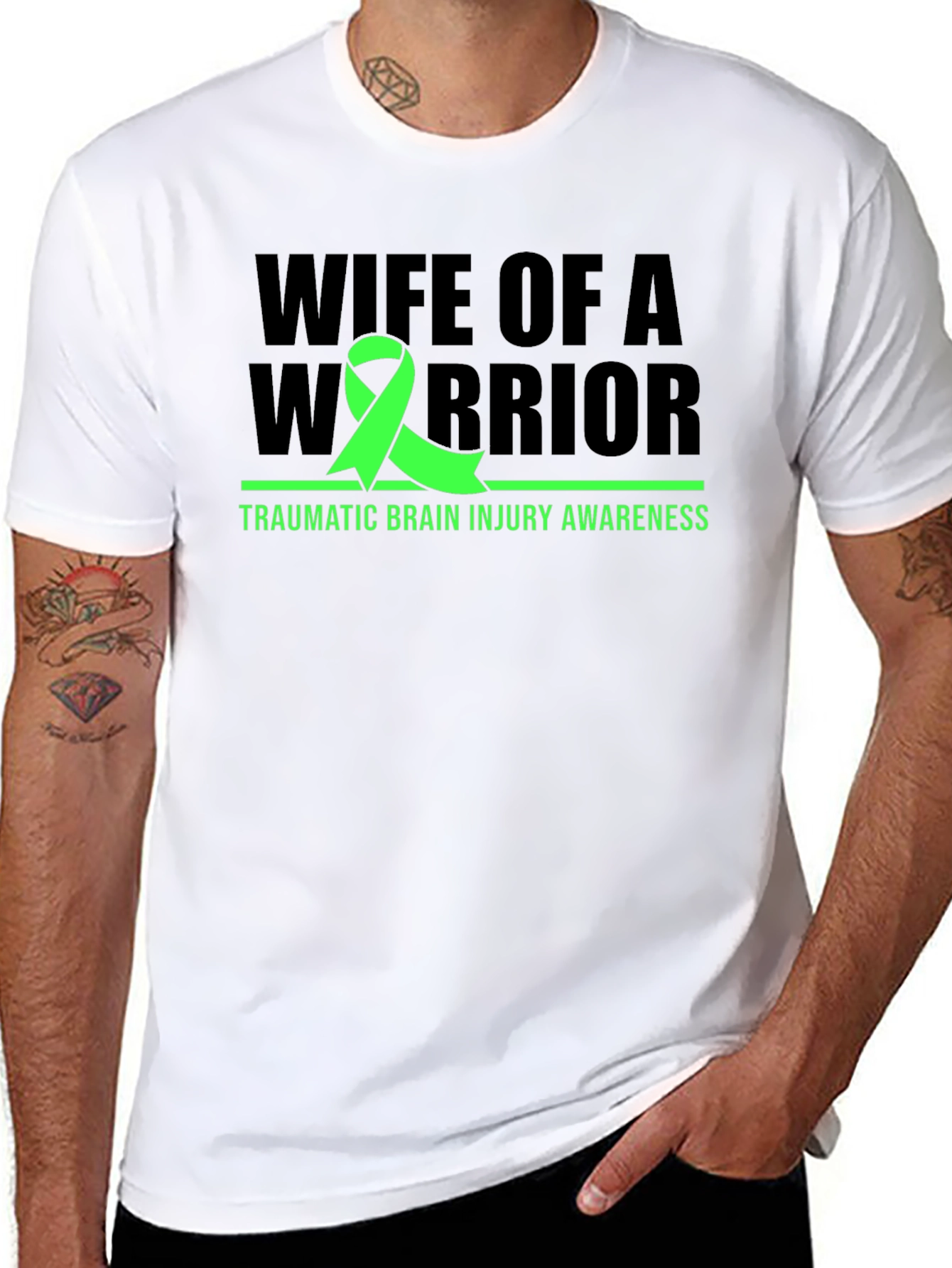 Wife of a Warrior TBI Awareness Tee