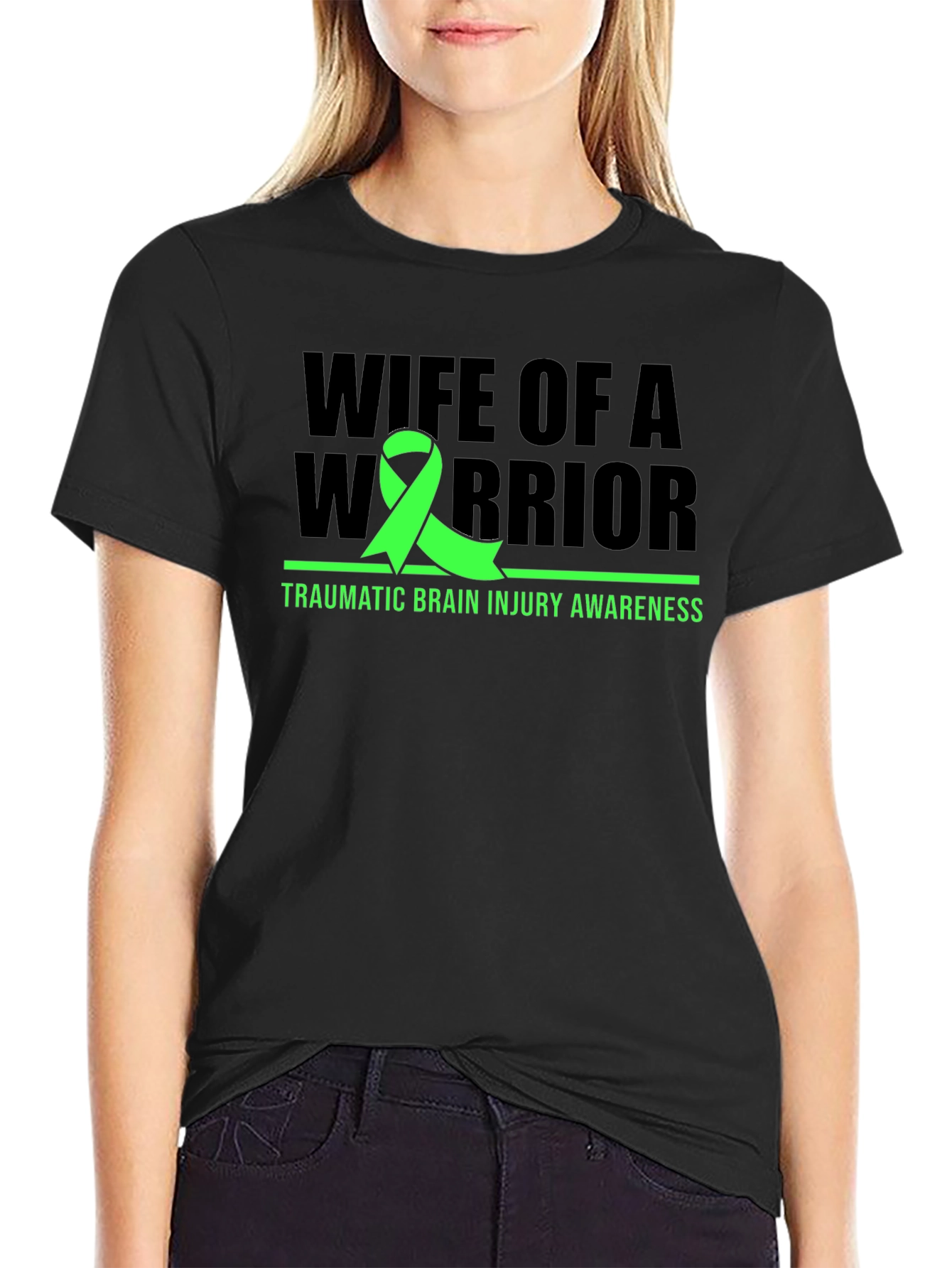 Wife of a Warrior TBI Awareness Tee