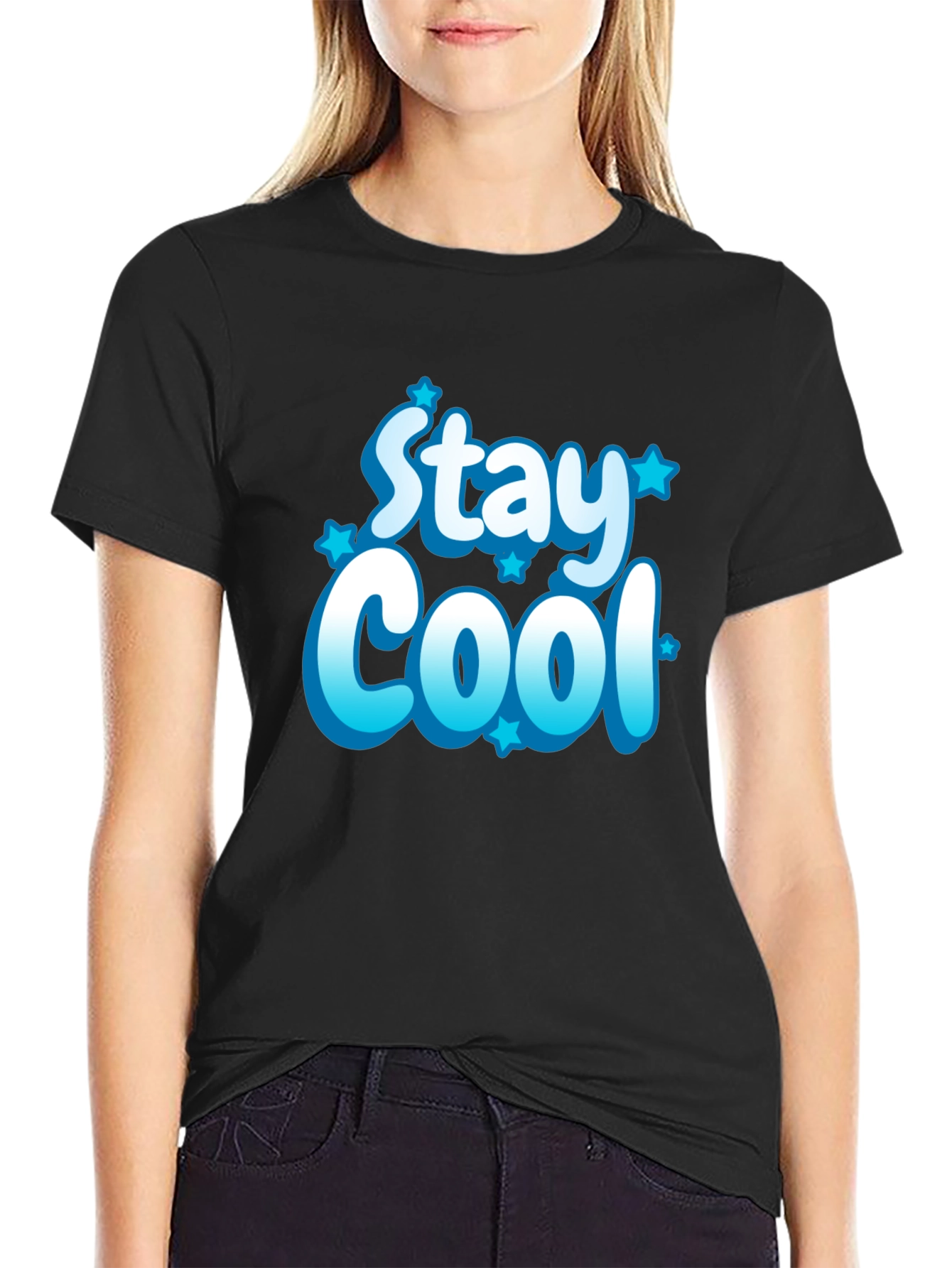 Stay Cool Graphic Tee - Mens Black T-Shirt